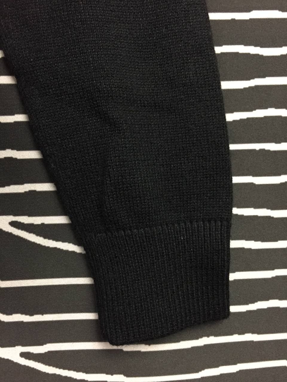 Armani Exchange Armani Exchange AX Black Asymmetrical Button-Up Knit Hoodie Size US S / EU 44-46 / 1 - 8 Thumbnail