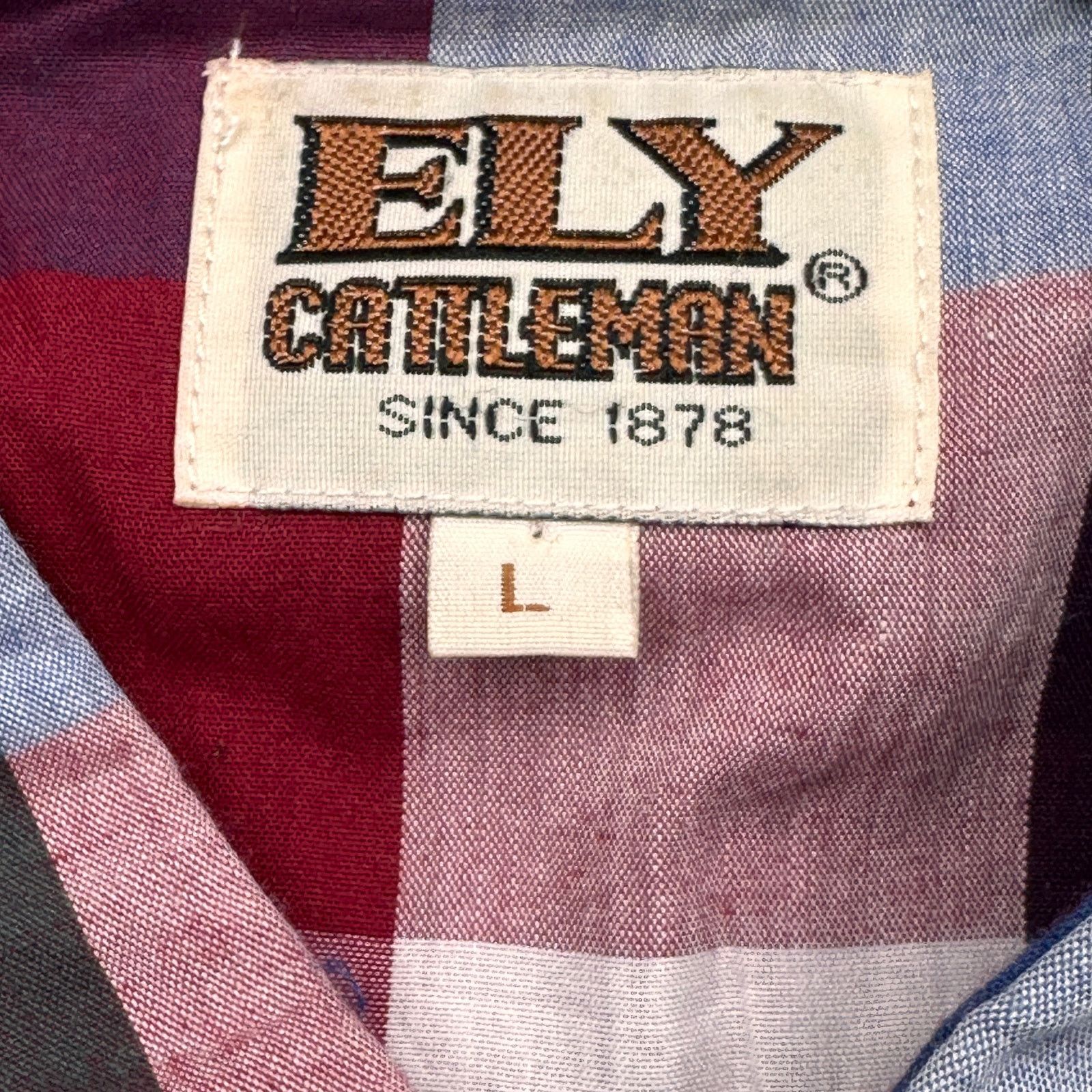 Other Vintage Ely Cattleman Pearl Snap Button Up Shirt Men Large Size US L / EU 52-54 / 3 - 2 Thumbnail