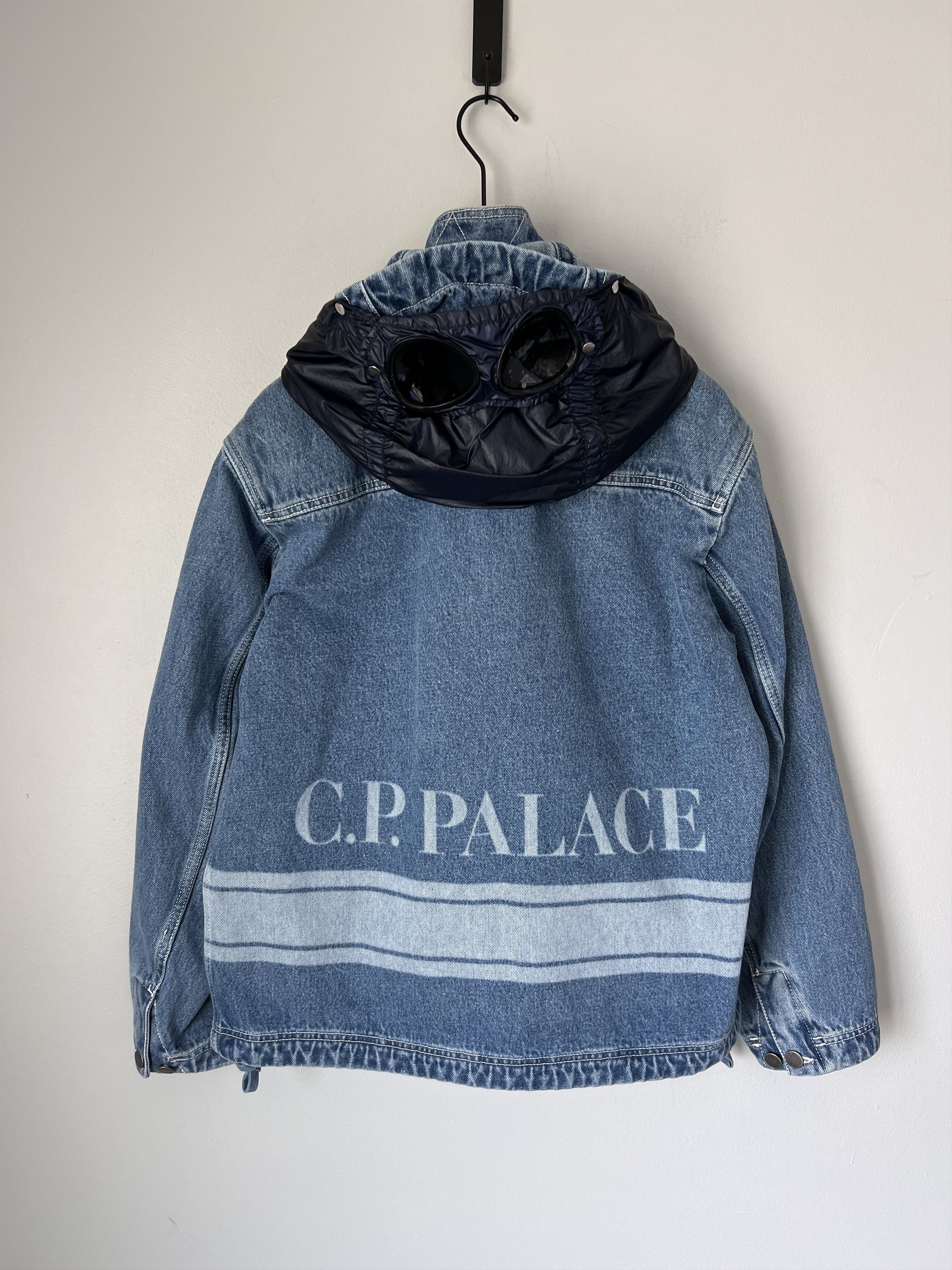 C.P. Company × Palace C.P. Company Palace Denim Goggle Jacket in Blue Size US S / EU 44-46 / 1 - 5 Thumbnail