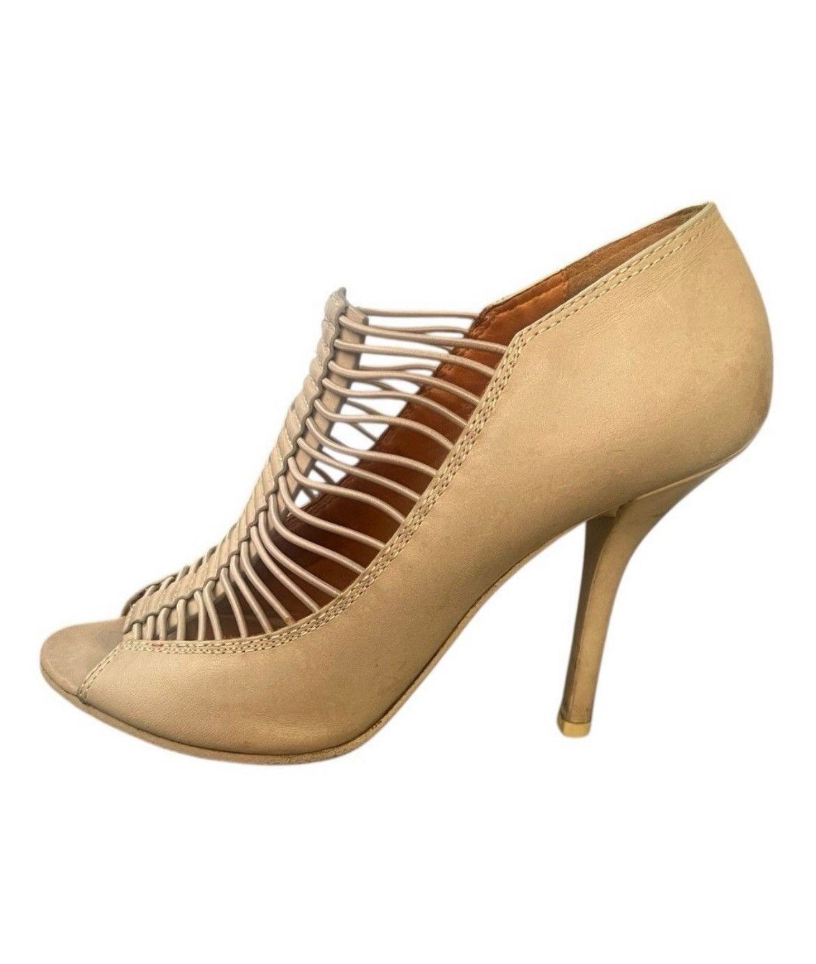 Givenchy Givenchy Beige Leather Cage Booties – Open Toe 37.5/7.5 Size US 7.5 / IT 37.5 - 5 Thumbnail