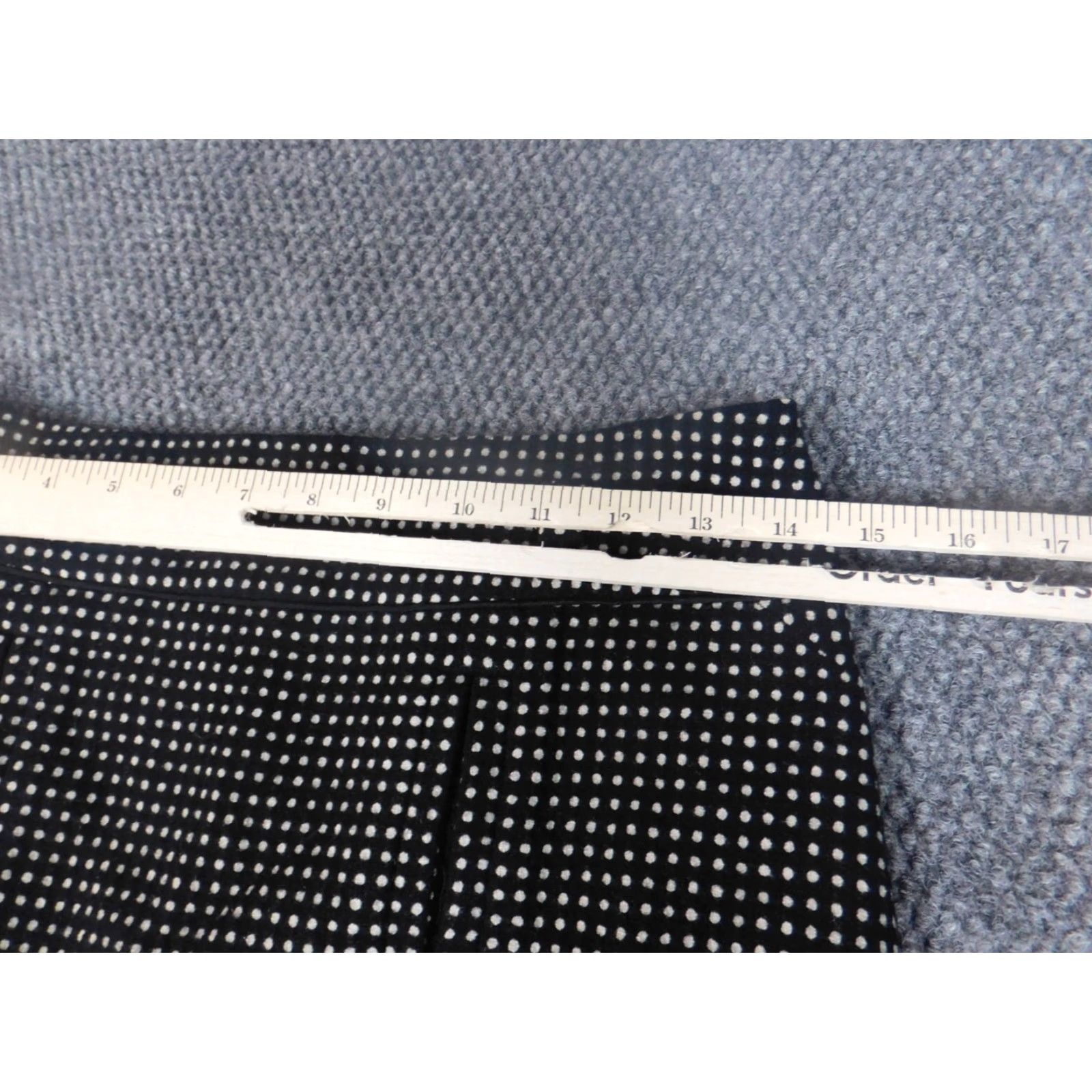 Ann Taylor Ann Taylor Skirt Womens 2 Black dots Wool A-line Size 26" / US 2 / IT 38 - 3 Thumbnail