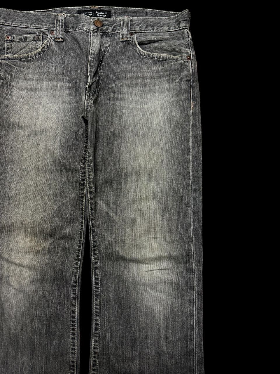 Jun Takahashi 💥Flare💥90’s Style Uniqlo Regular Fit Bootcut Sand Wash Size US 33 - 5 Thumbnail