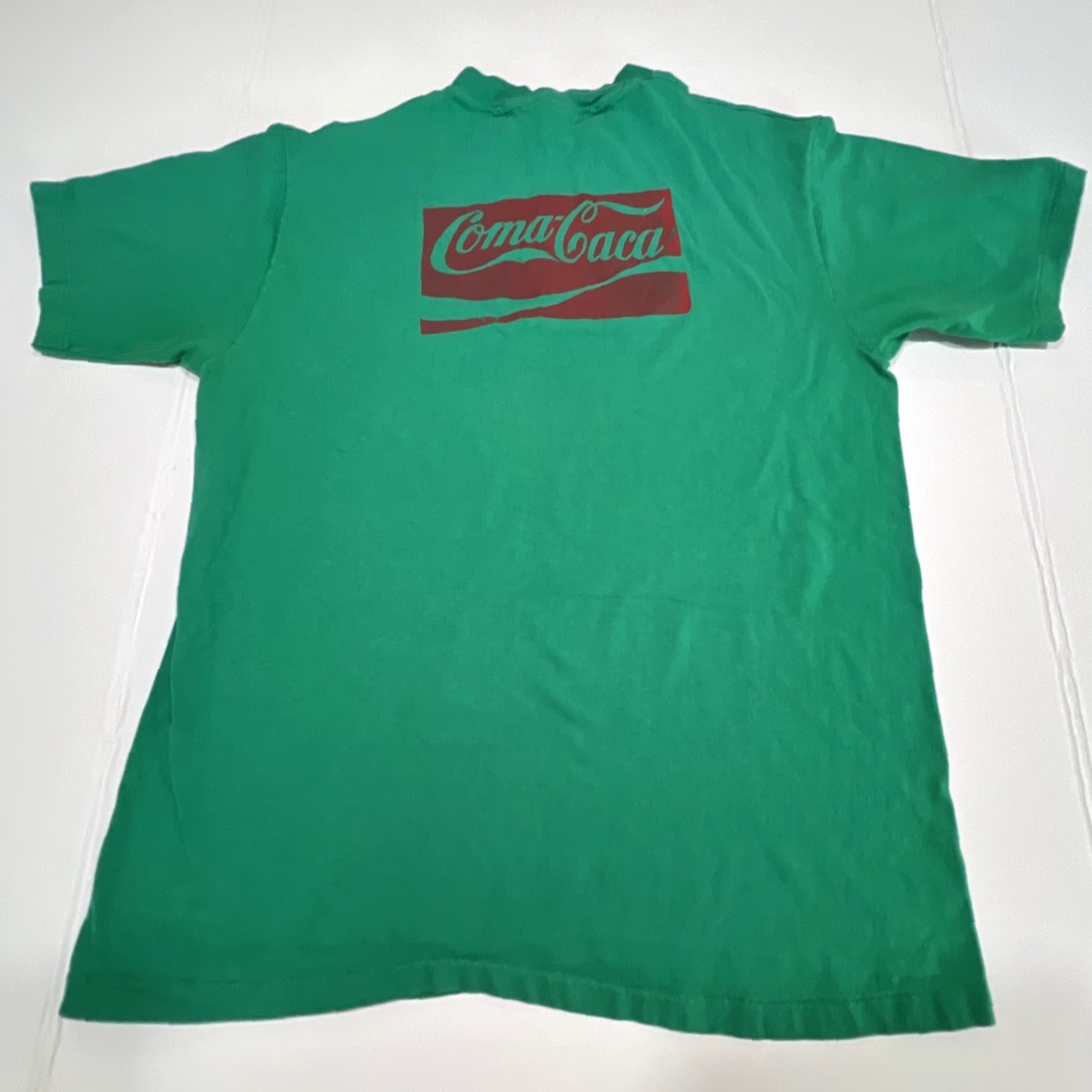 Hanes VINTAGE Hanes Rosarita Beach Mexico Graphic Shirt XL Green Unisex 1990s Short Sleeve 22" Chest Single Stitch Mens Womens Size US XL / EU 56 / 4 - 2 Thumbnail