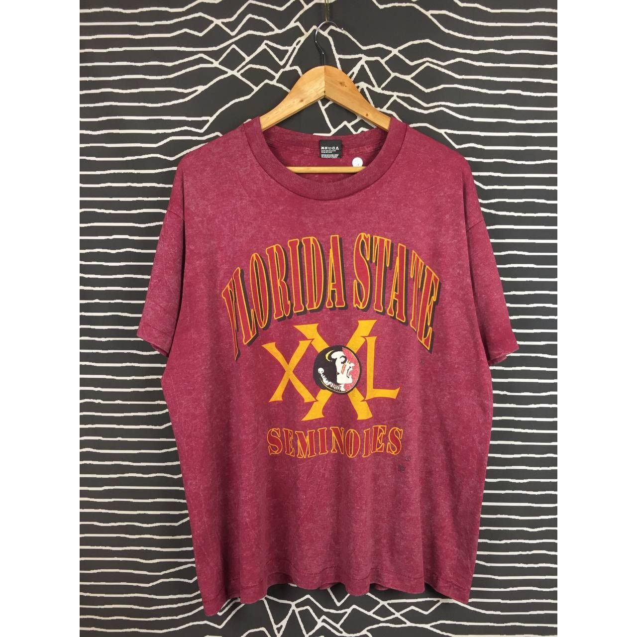 Vintage Vtg 90s Florida State Seminoles Logo Single Stitch Tee Size US XL / EU 56 / 4 - 1 Thumbnail