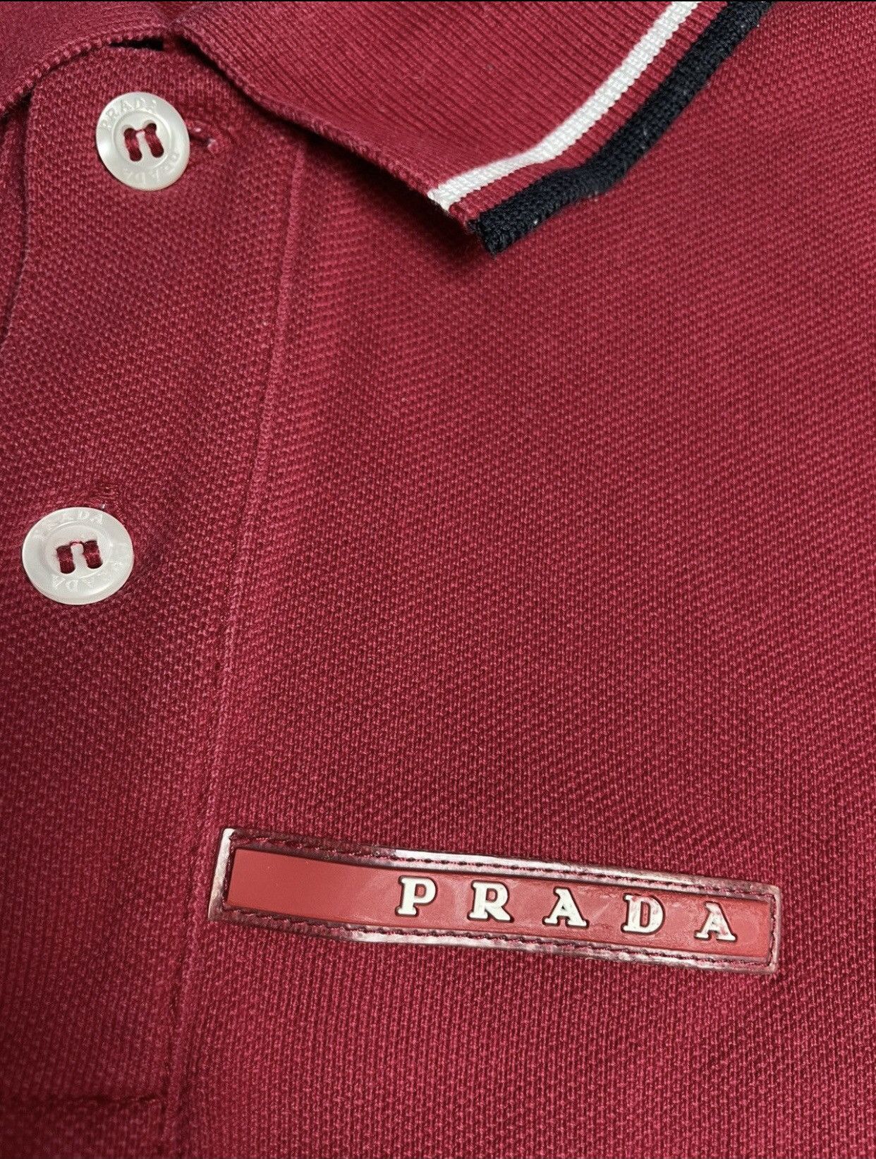 Prada Prada ReD tab red polo shirt Size US S / EU 44-46 / 1 - 5 Thumbnail