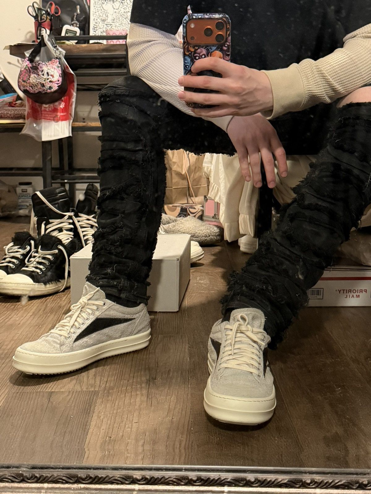 Rick Owens Drkshdw Rick Owens DRKSHDW Vintage low-top sneakers Size US 10 / EU 43 - 7 Thumbnail