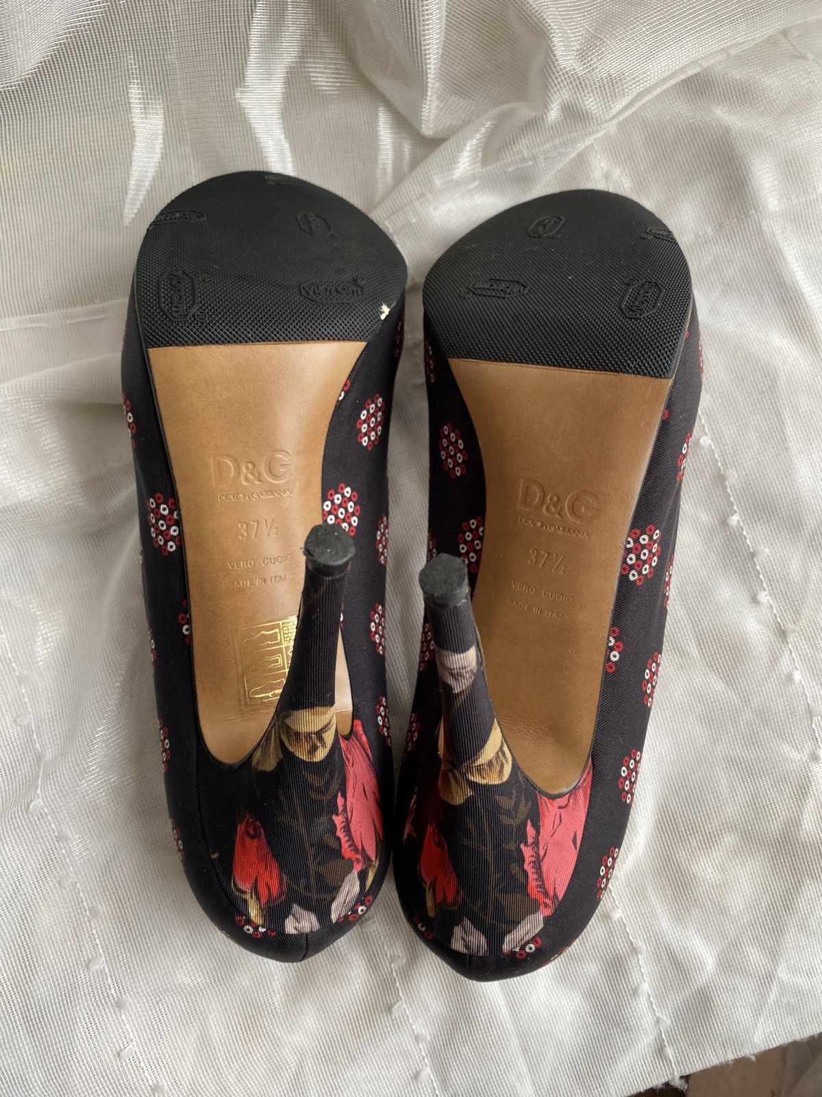 Dolce & Gabbana D&G Dolce & Gabbana Peep-Toe Heels Size US 6.5 / IT 36.5 - 7 Thumbnail
