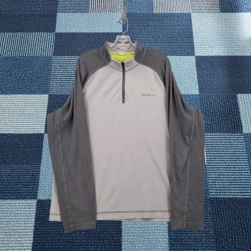 Eddie Bauer Eddie Bauer Shirt Mens XL Beige 1/4 Zip Pullover Performance Size US XL / EU 56 / 4 - 1 Thumbnail