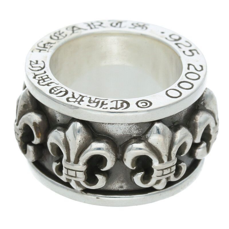 Chrome Hearts Chrome Hearts Fluer Spinner Silver Ring Size ONE SIZE - 2 Thumbnail