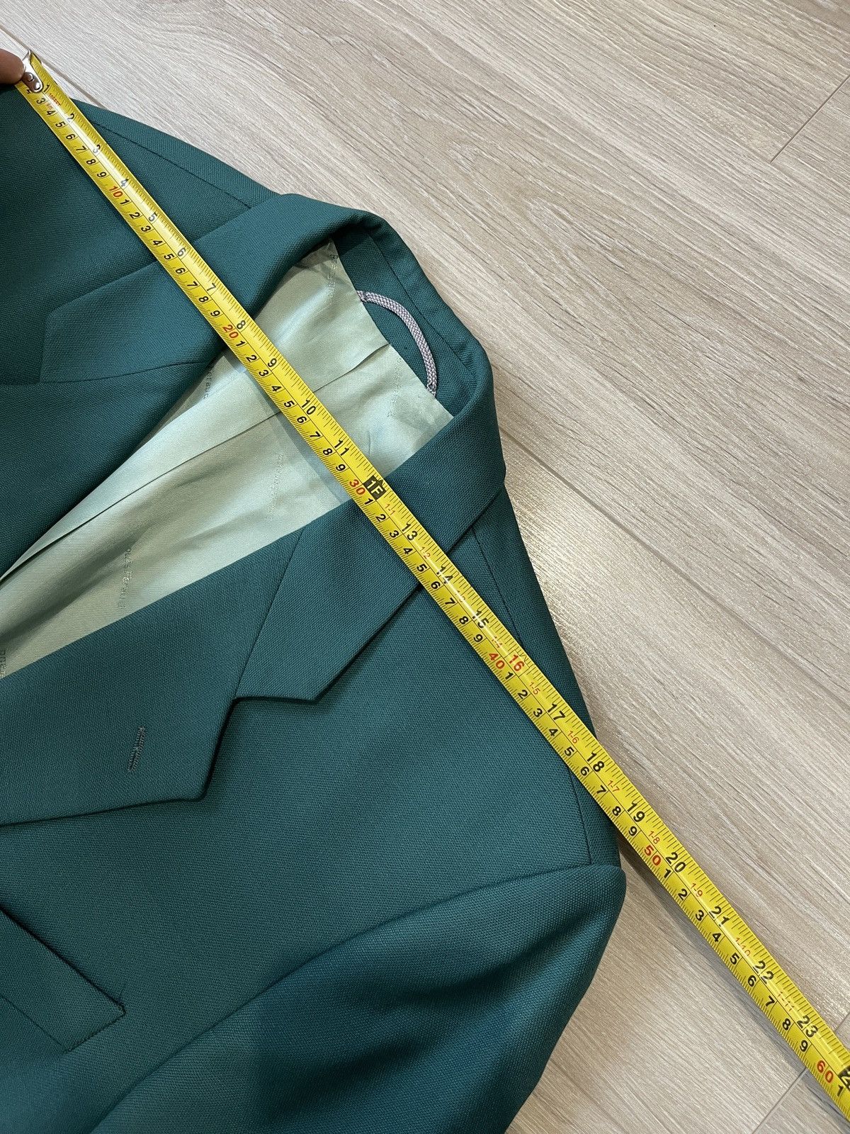 Louis Feraud Louis Féraud Paris Vintage Pure New Wool Blazer Green Size 40S - 11 Thumbnail