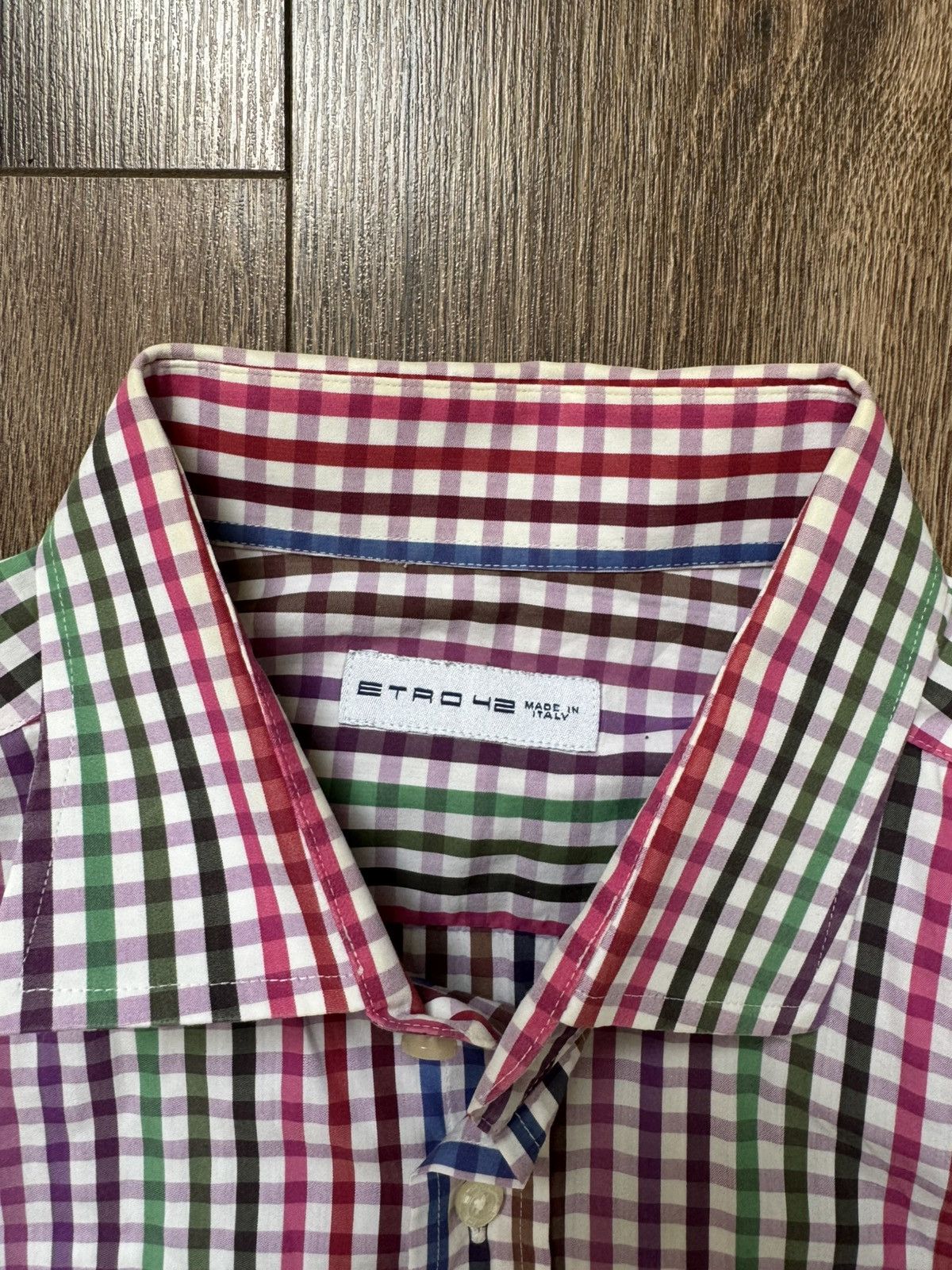 Etro Etro men’s button up check multicolour long sleeve shirt Size US L / EU 52-54 / 3 - 4 Thumbnail