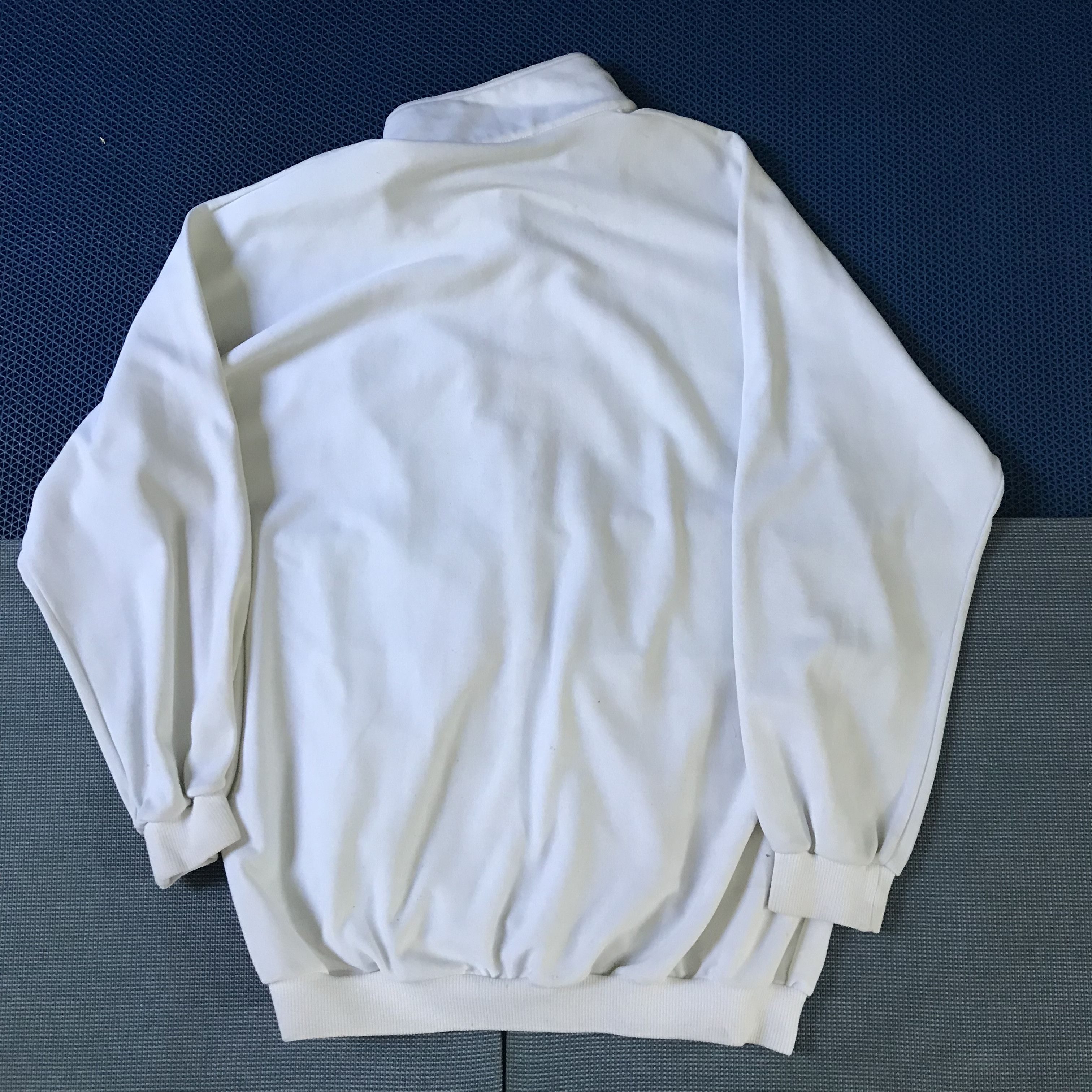 K-Way Vintage 80s Kway Casual Clobber All white tracktop jacket Size US L / EU 52-54 / 3 - 7 Thumbnail
