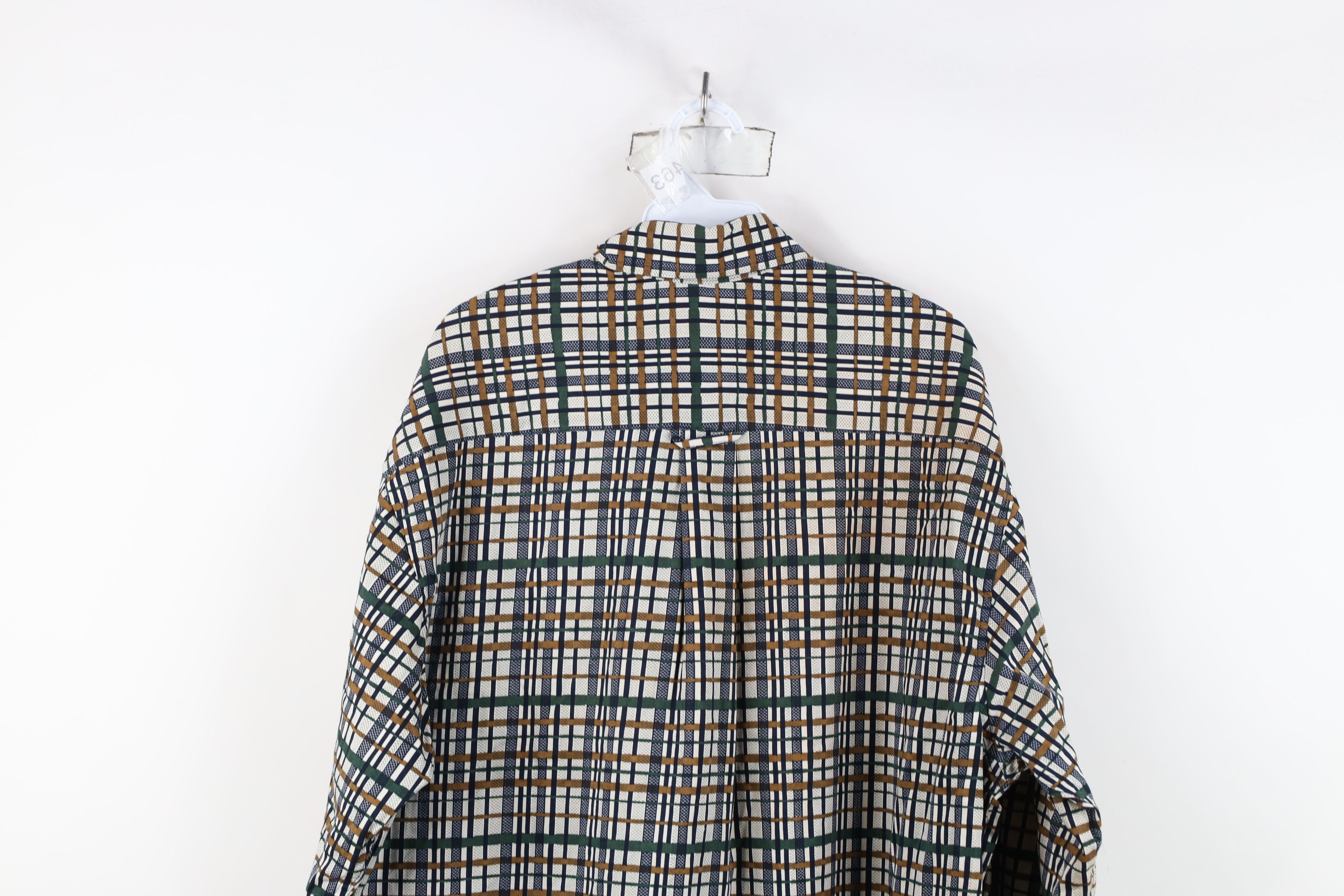 Vintage Vintage 90s Streetwear Collared Button Down Shirt Plaid Size US L / EU 52-54 / 3 - 11 Thumbnail