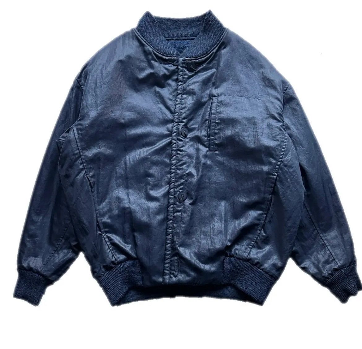 Issey Miyake 1980's ISSEY MIYAKE MEN Reversible Knit Bomber Size US L / EU 52-54 / 3 - 3 Thumbnail