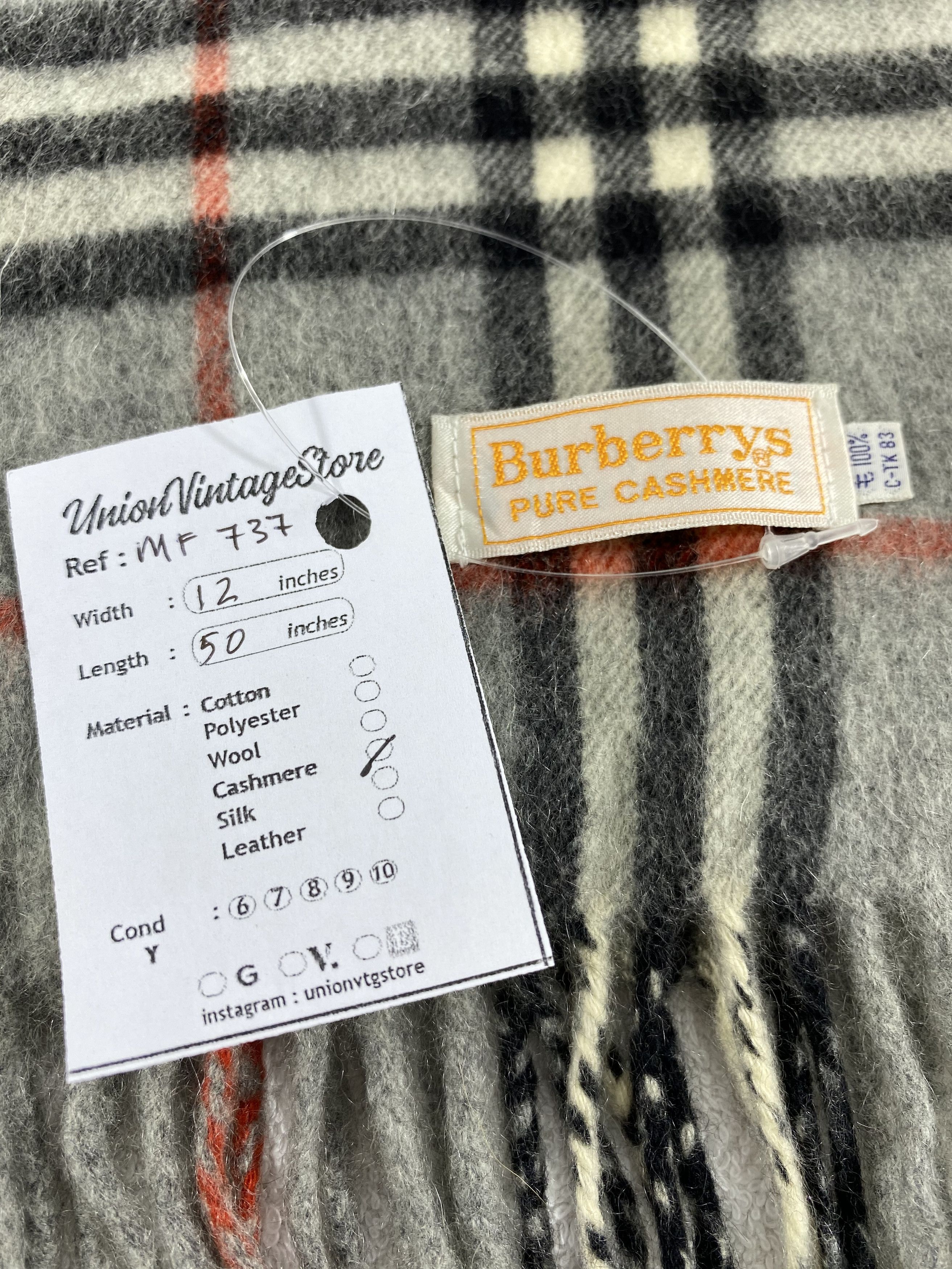 Burberry Vintage Burberry Scarf/Muffler/Neckwear MF737 Size ONE SIZE - 5 Thumbnail