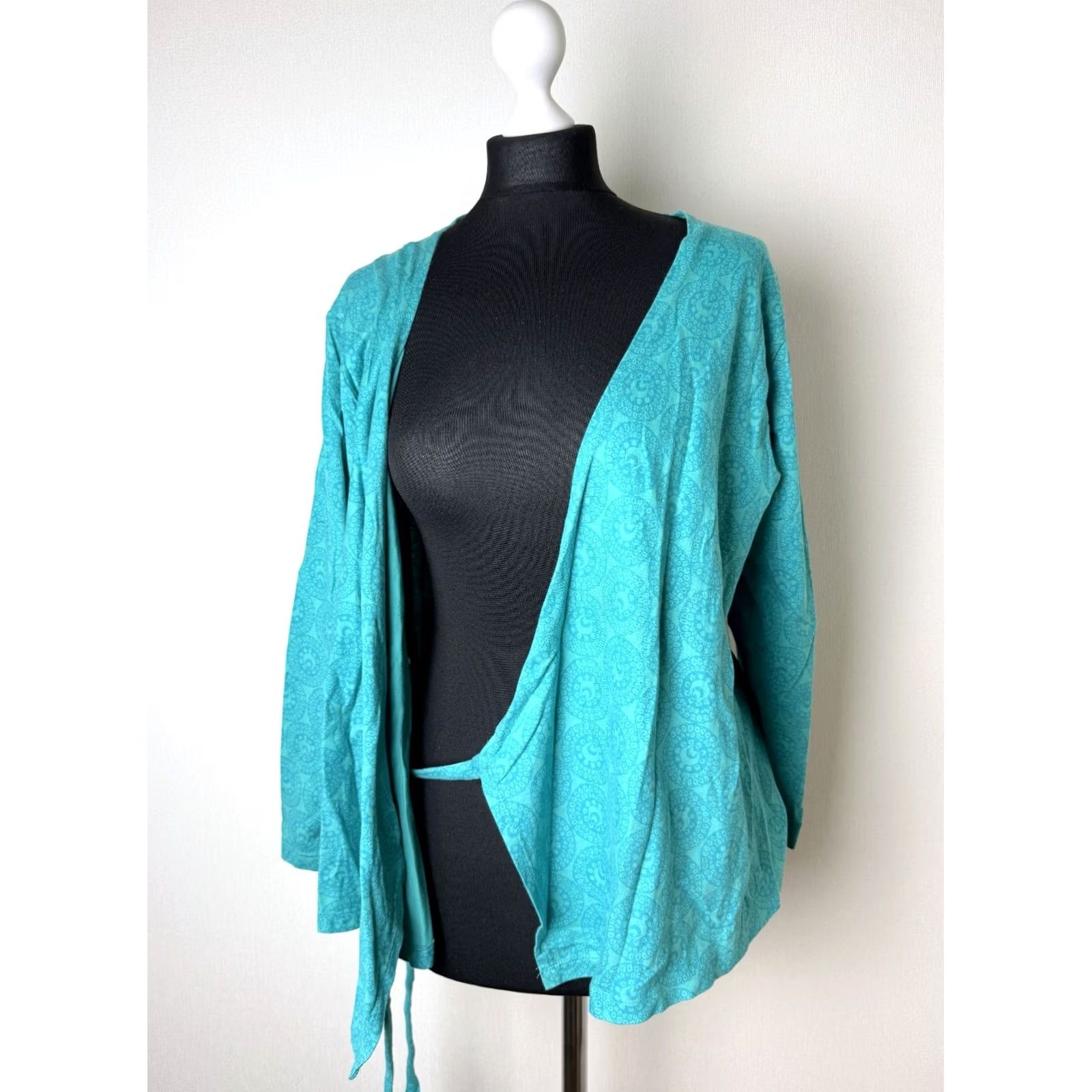 Marimekko marimekko womens XL blue long sleeve wrap shirt Size XL / US 12-14 / IT 48-50 - 2 Thumbnail
