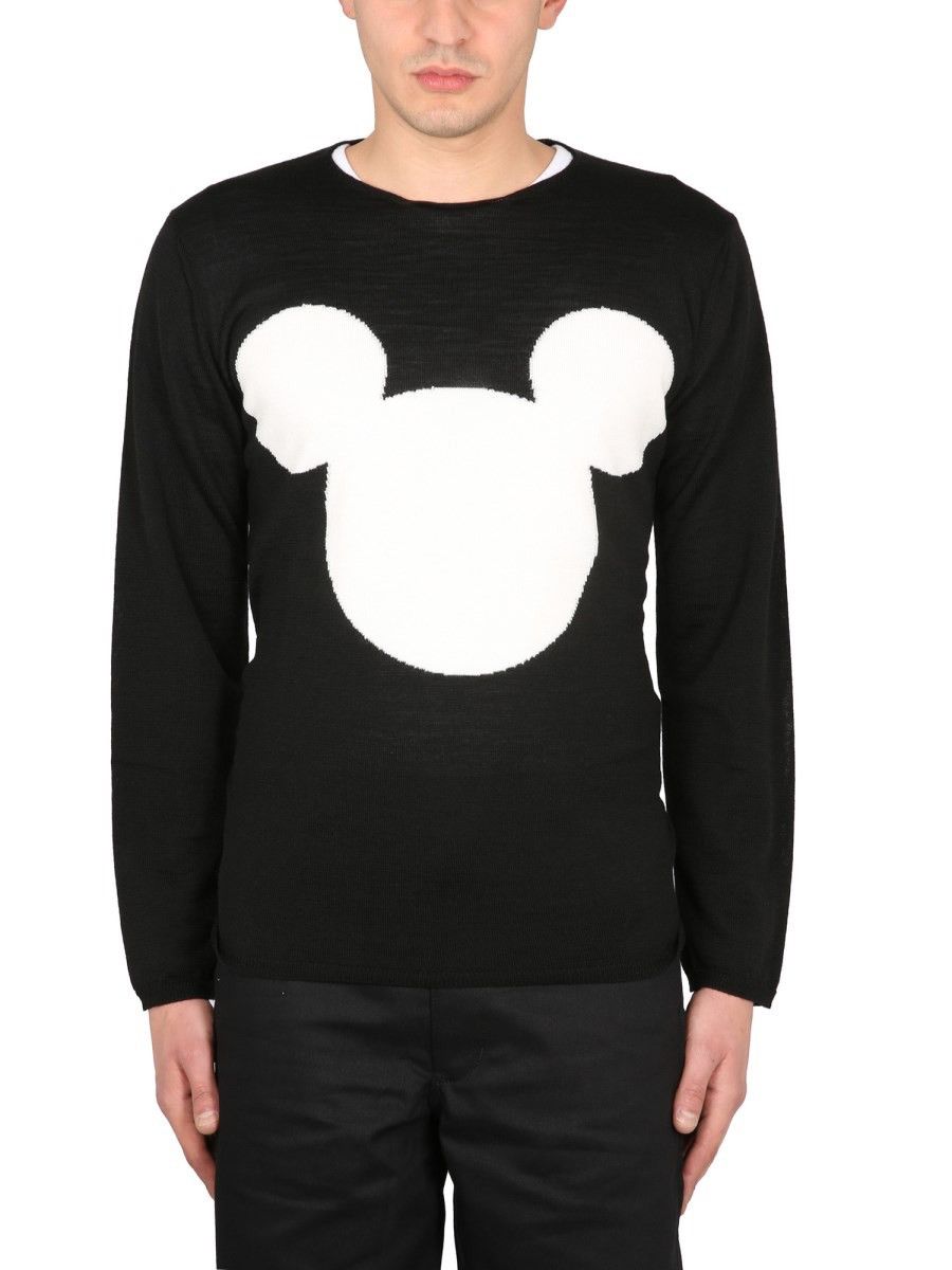 Comme des Garcons COMME DES GARCONS SHIRT MICKEY MOUSE WOOL BLEND SWEATER Size US L / EU 52-54 / 3 - 1 Thumbnail