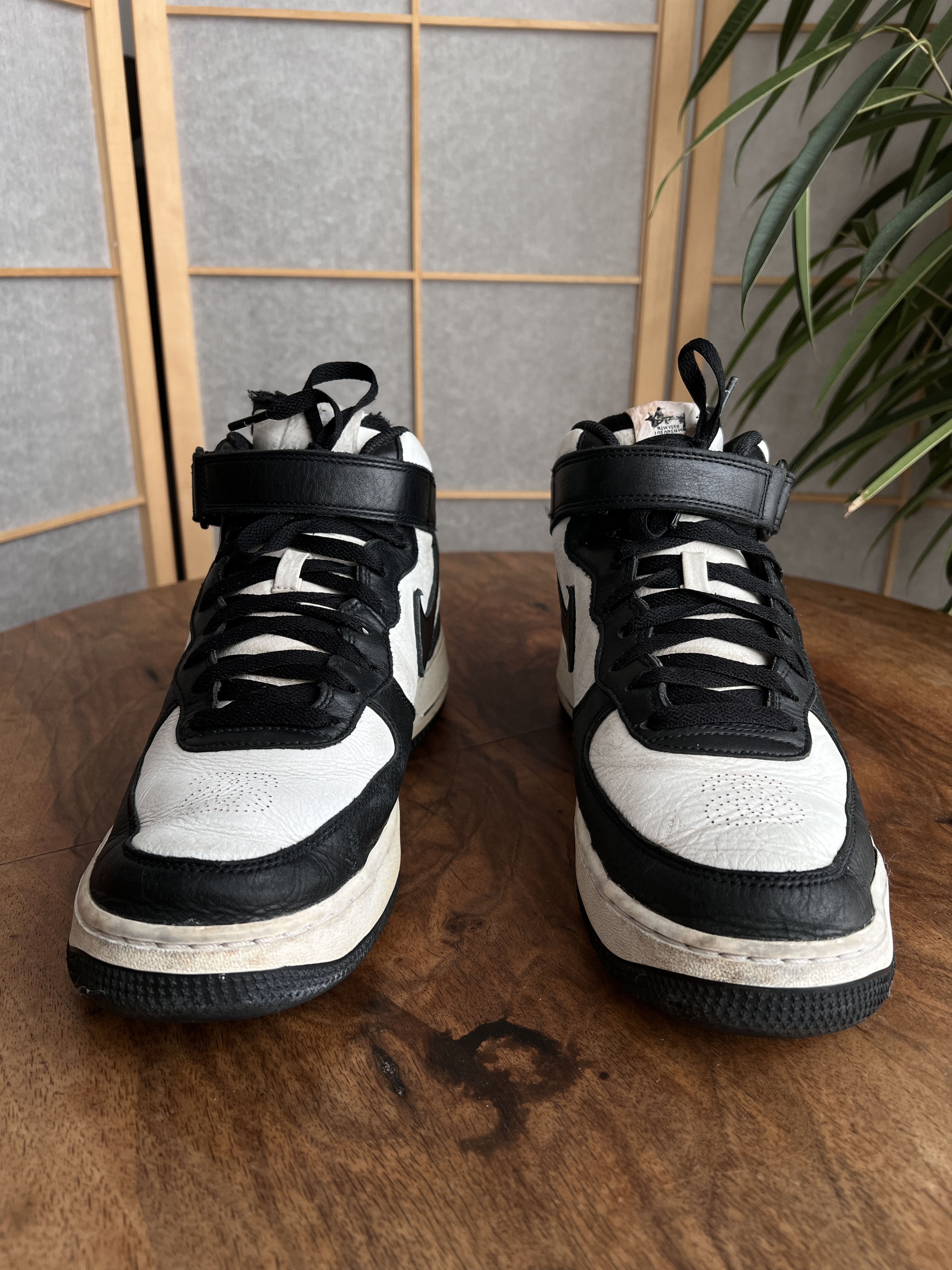 Stussy x Nike Air Force 1 Mid sneakers y2k shoes rap hip hop