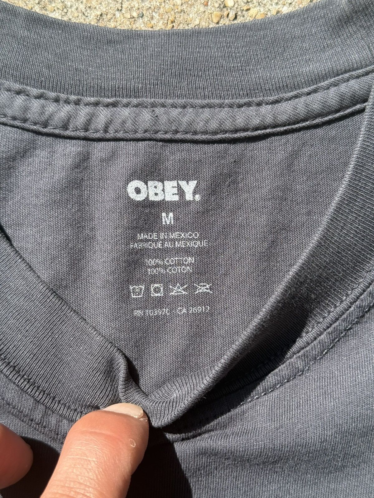 Obey Faded Navy Blue Crewneck Tee Size US M / EU 48-50 / 2 - 4 Thumbnail
