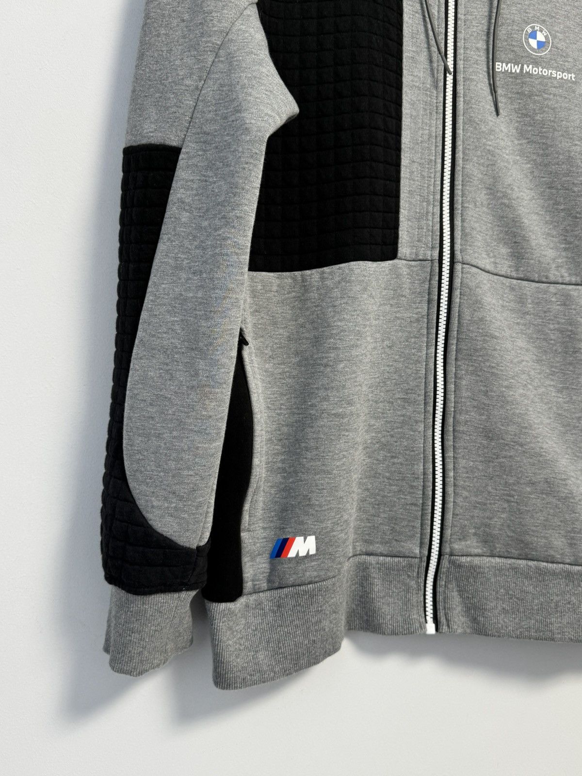 PUMA Men's BMW L Motorsport Full-Zip Hoodie GRAY