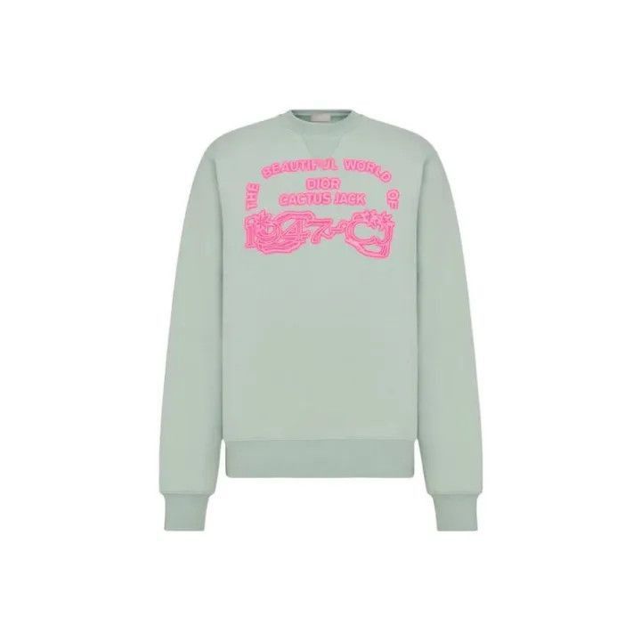 Dior Dior Dior x Travis Scott Green Sweatshirt 0079-2507 Size US S / EU 44-46 / 1 - 1 Thumbnail