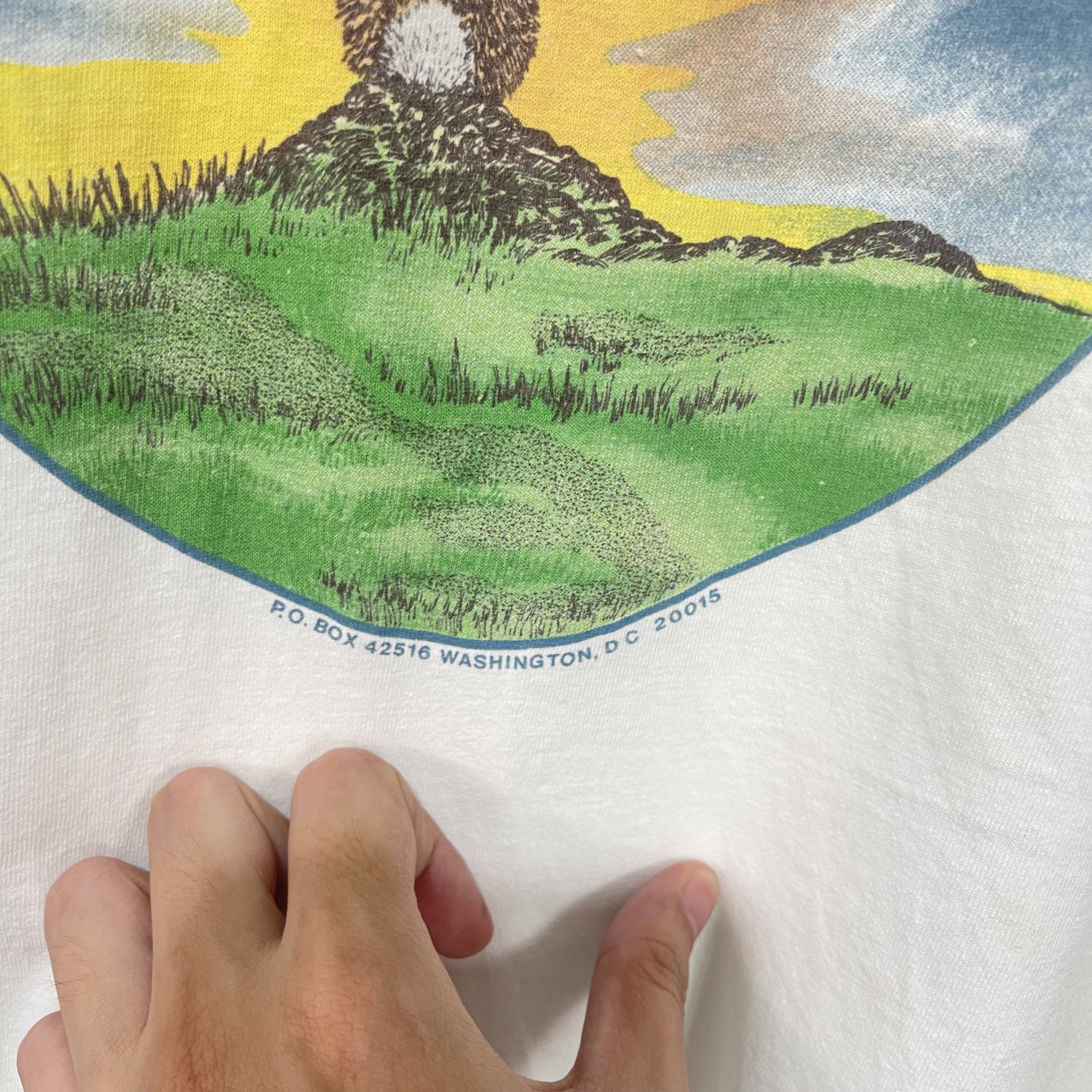 Vintage Vintage 90s PETA Rabbit T-Shirt Size US L / EU 52-54 / 3 - 3 Thumbnail