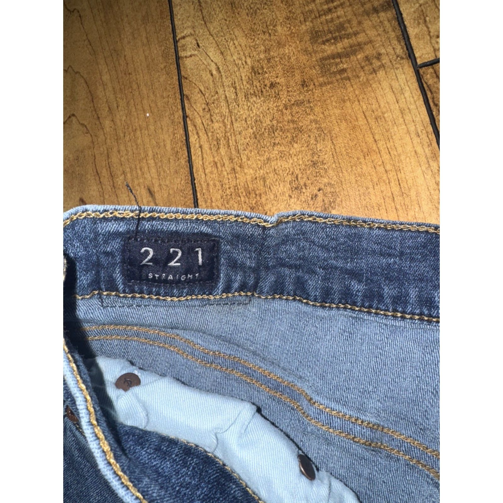 Lucky Brand VINTAGE Lucky Brand 221 Straight Jeans Men’s 34x30 Blue Denim Mid Rise Classic Fit Size US 34 / EU 50 - 6 Thumbnail