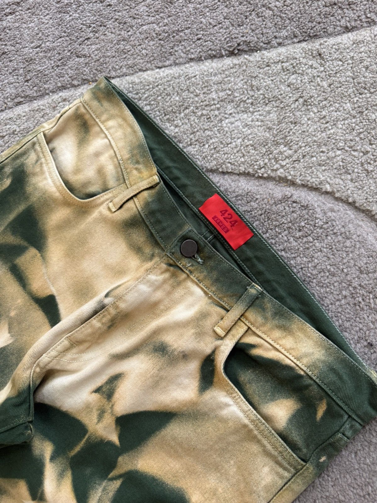 424 424 On Fairfax & Armes bleached jeans Size US 32 / EU 48 - 3 Thumbnail