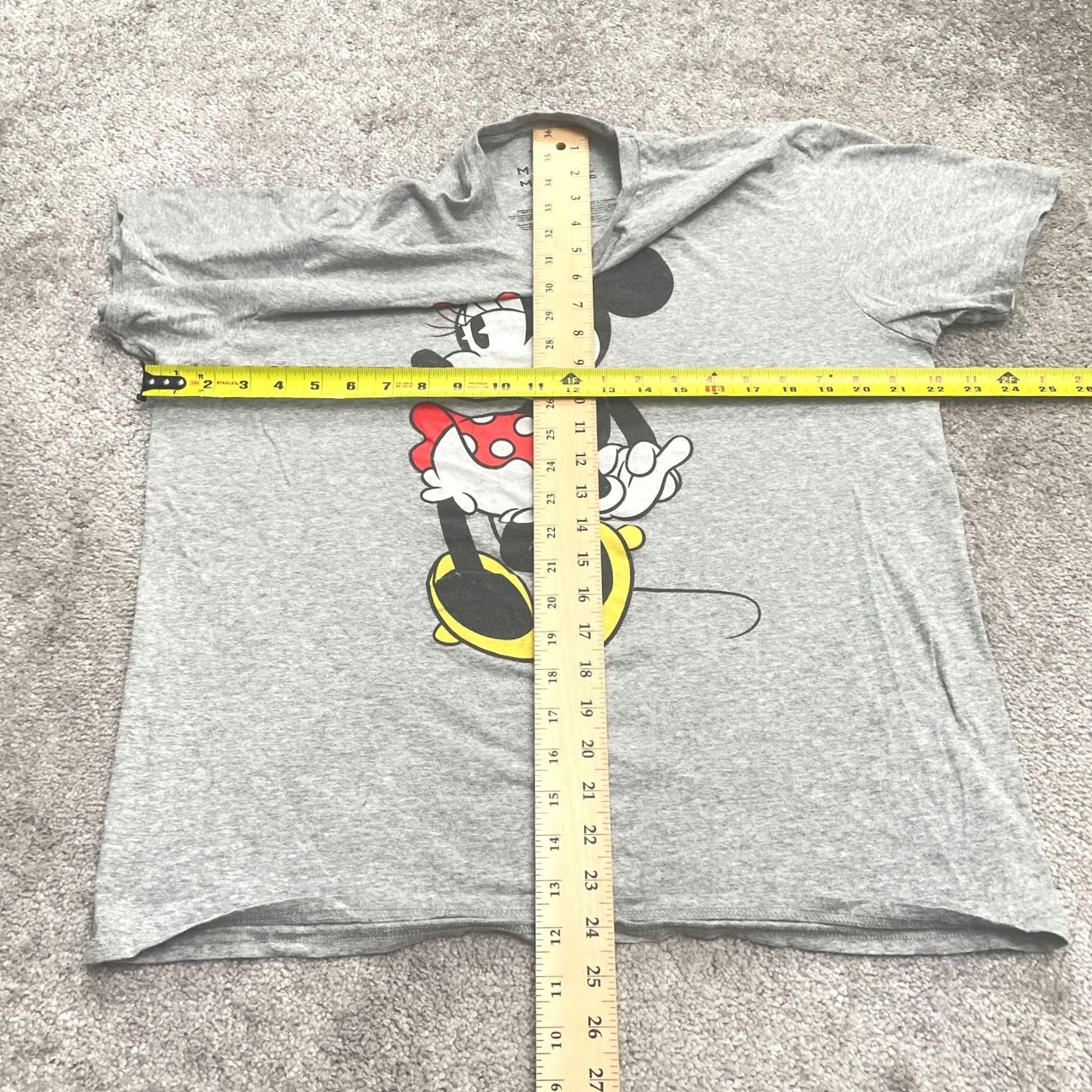 Disney Disney Minnie Mouse Graphic T-Shirt Women Large Gray Crew Neck Casual Cotton Tee Size L / US 10 / IT 46 - 5 Thumbnail