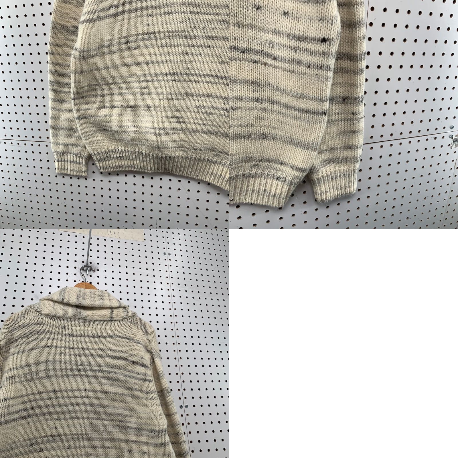 Schott Schott Wool Cardigan Sweater Womens M Beige Military Knit Button Shawl Size M / US 6-8 / IT 42-44 - 10 Thumbnail