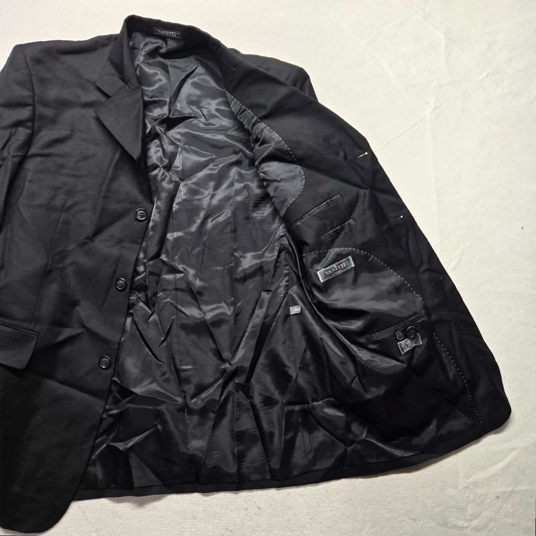 Vintage Vanetti Blazer Jacket Sport Coat Shirt? Wait Size 40R - 2 Thumbnail