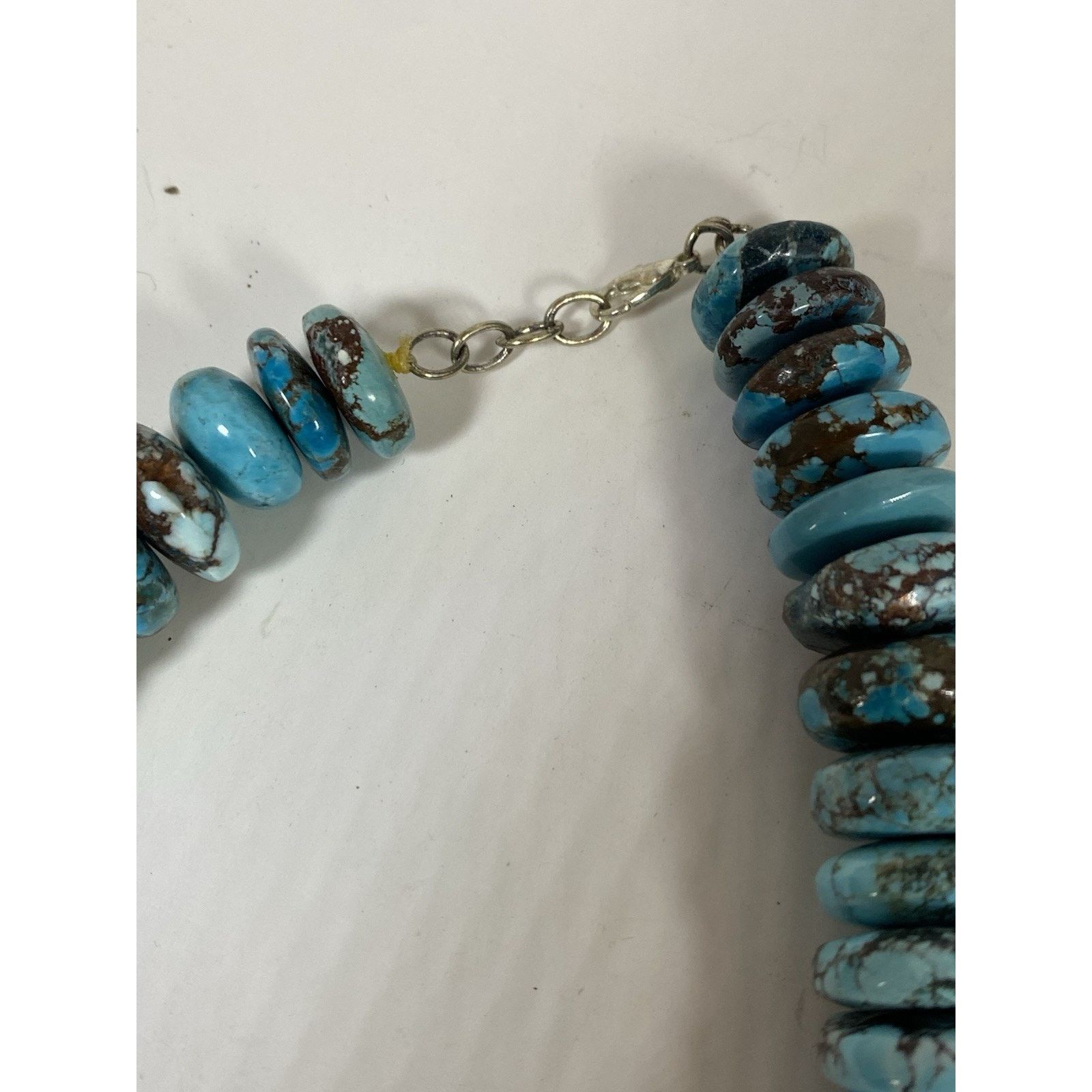 Other Vintage Native American Navajo Spiderweb Turquoise Necklace Size ONE SIZE - 5 Thumbnail