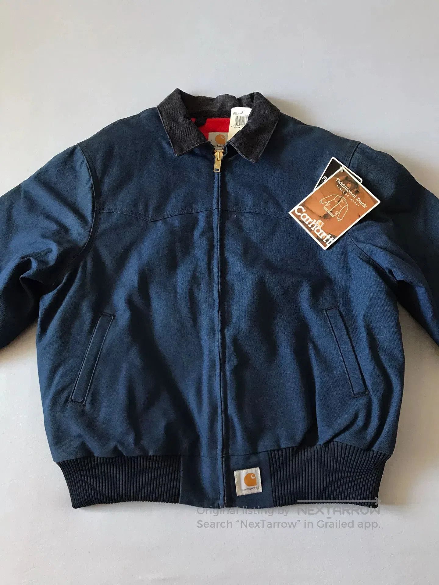 Carhartt Carhartt J13 NVY Canvas Work Jacket. Size US XL / EU 56 / 4 - 4 Thumbnail