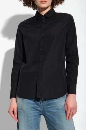 Saint Laurent Paris o1bcso1str0325 Col Paris Classique Popeline in Black Size L / US 10 / IT 46 - 3 Thumbnail