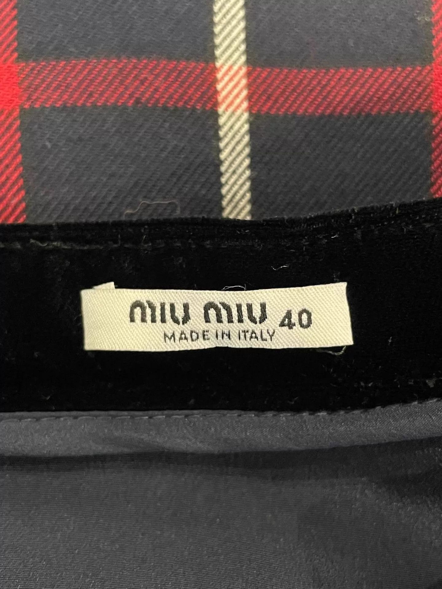 Miu Miu MIU MIU Women's Check Preppy Mini Skirt Size 40 (Waist 64cm) Size 27" / US 4 / IT 40 - 5 Thumbnail