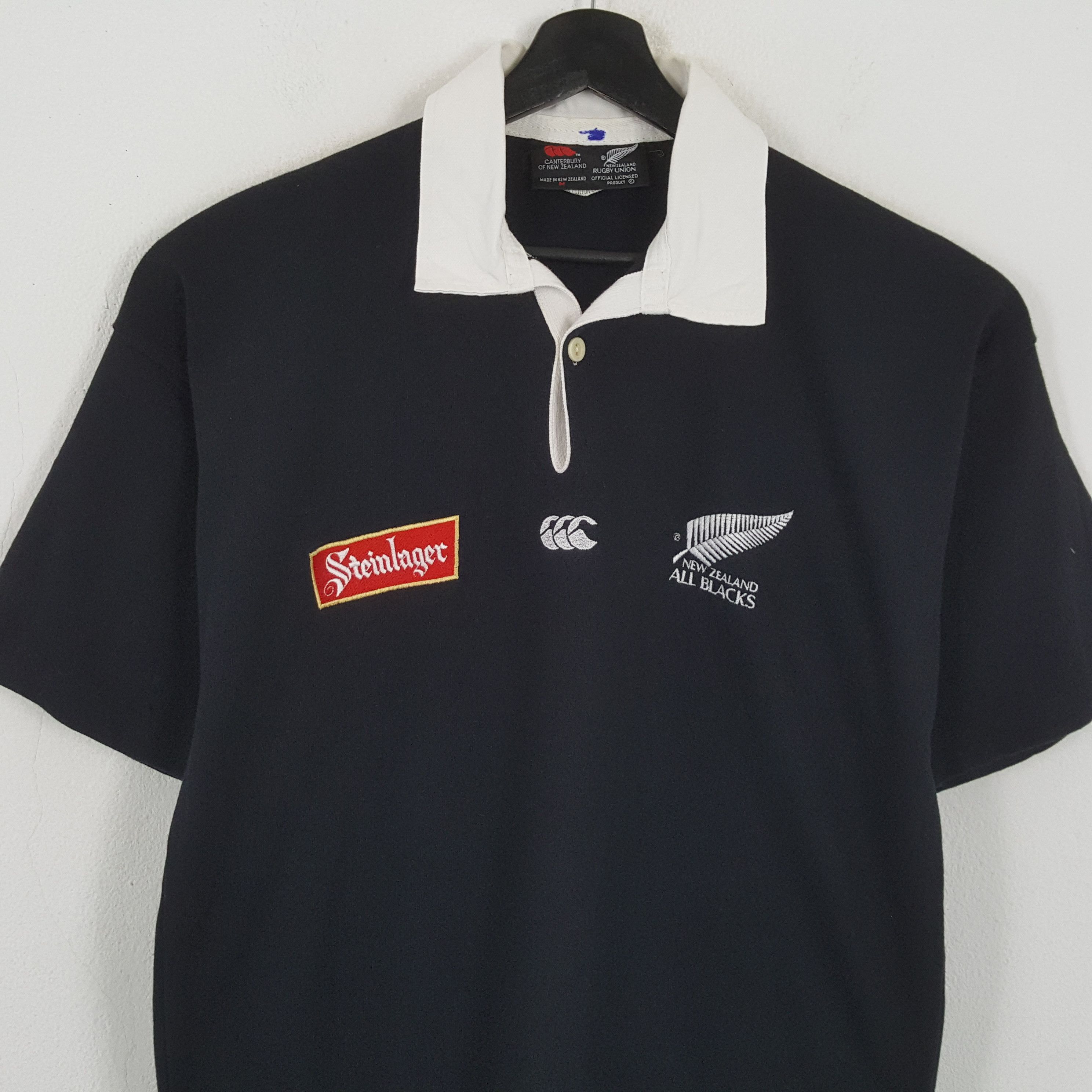 Canterbury of New Zealand × Vintage CANTERBURY OF NEW ZEALAND All Blacks Polos Rugby Style Size US M / EU 48-50 / 2 - 2 Thumbnail