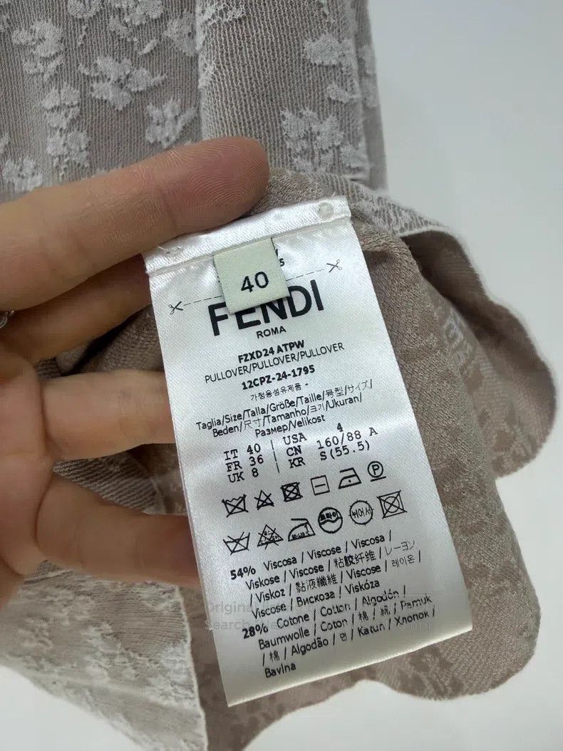 Fendi Fendi 25FW Spring/Summer Small Floral Pattern Knit Short S Size XS / US 0-2 / IT 36-38 - 5 Thumbnail