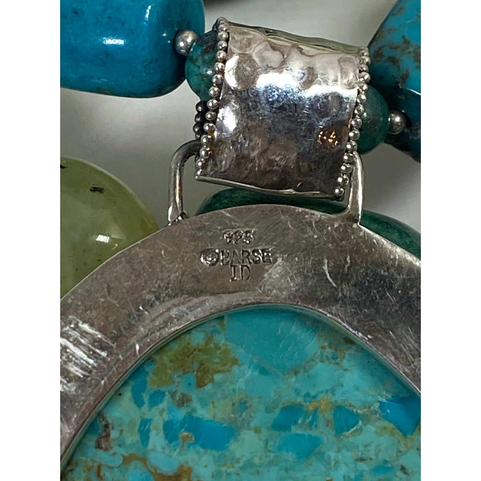 Other Barse Sterling Large Turquoise Pendant Beaded Necklace- 18" Size ONE SIZE - 3 Thumbnail