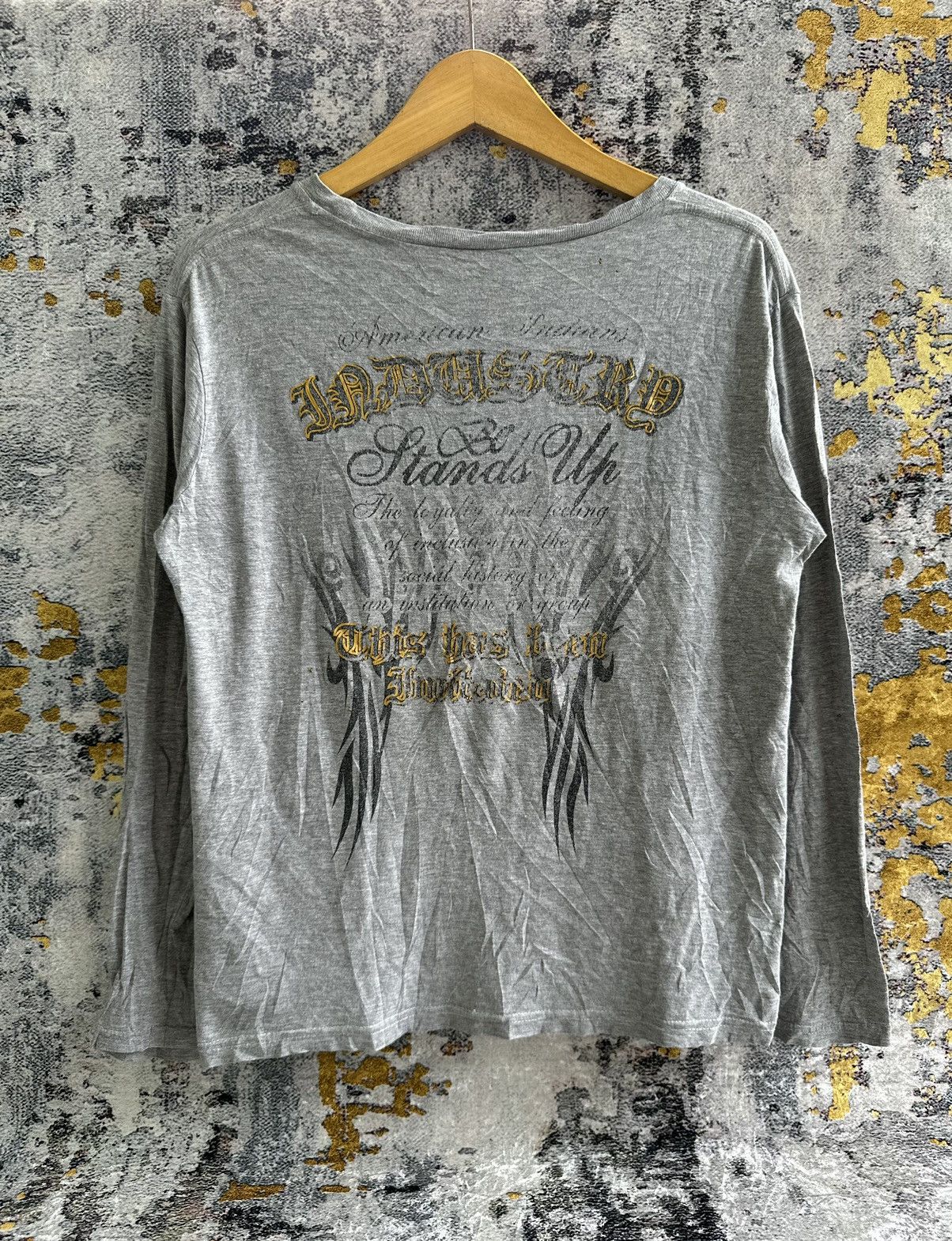 Hysteric Glamour CRAZY TRASHED POEM DISTRESSED IFSIXWASNINE PUNK STYLE Size US M / EU 48-50 / 2 - 4 Thumbnail