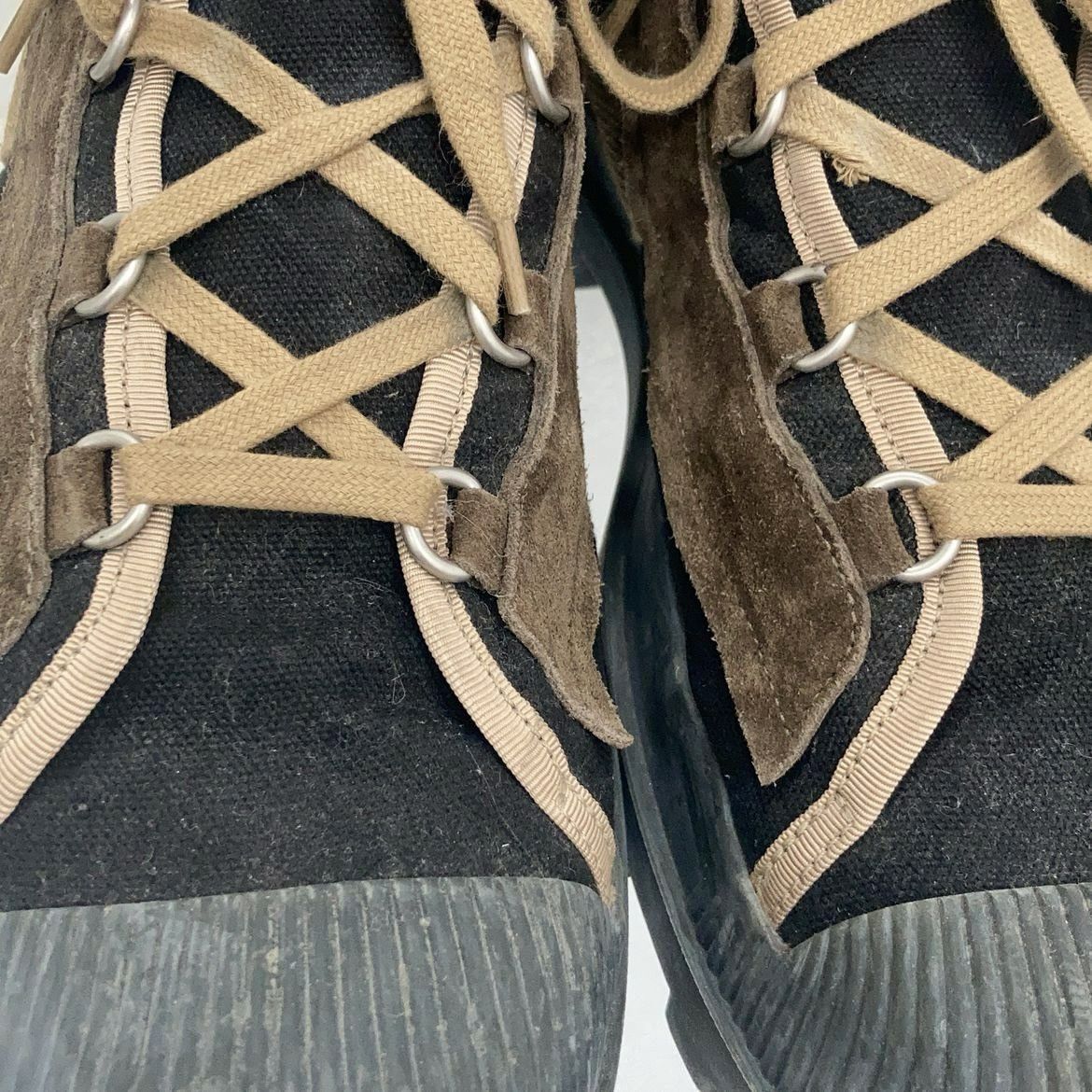 Acne Studios Daniel Suede Canvas Boots size 47 Size US 14 / EU 47 - 6 Thumbnail