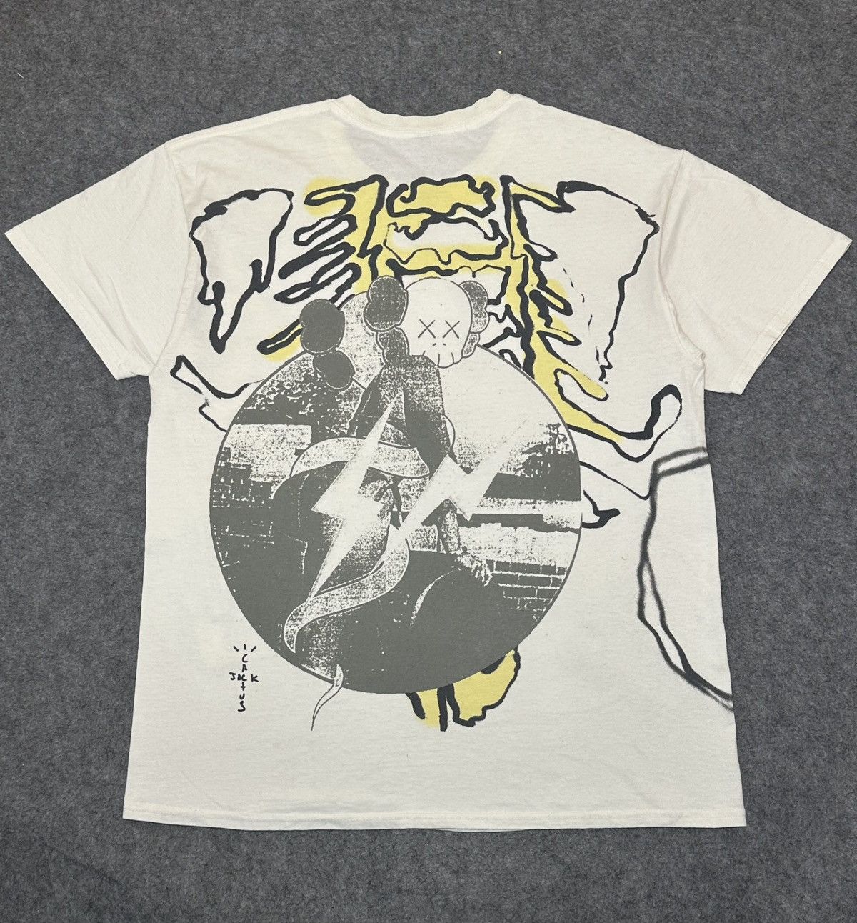Kaws Travis Scott Cactus Jack x KAWS for Fragment T-shirt. Size US M / EU 48-50 / 2 - 5 Thumbnail
