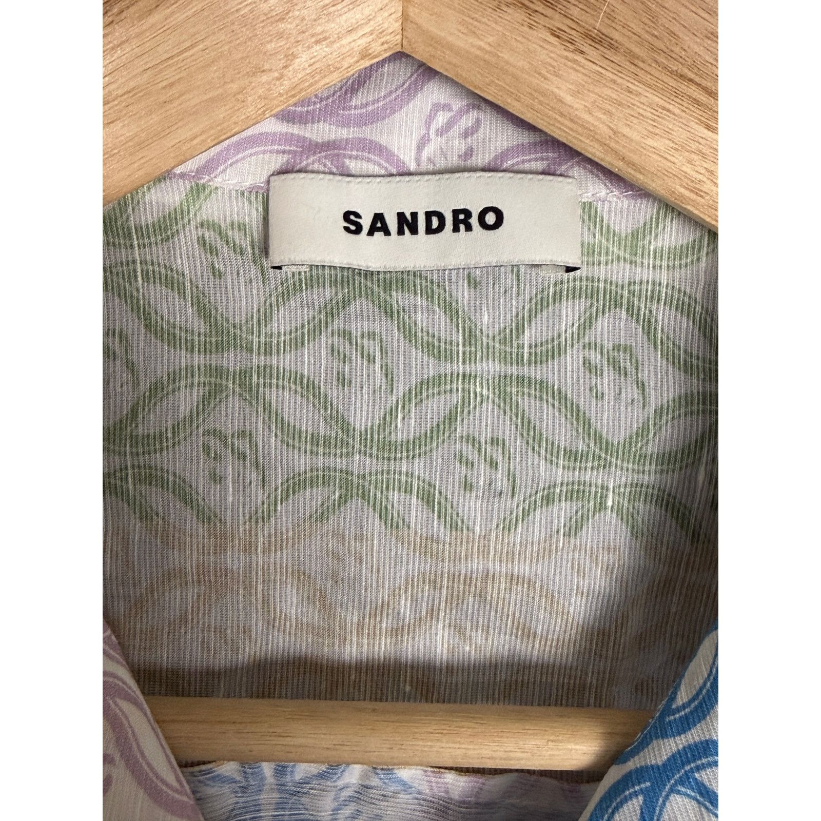 Sandro Sandro Leona Multicolor Square SS Logo Crop Top Luxury S Size S / US 4 / IT 40 - 3 Thumbnail