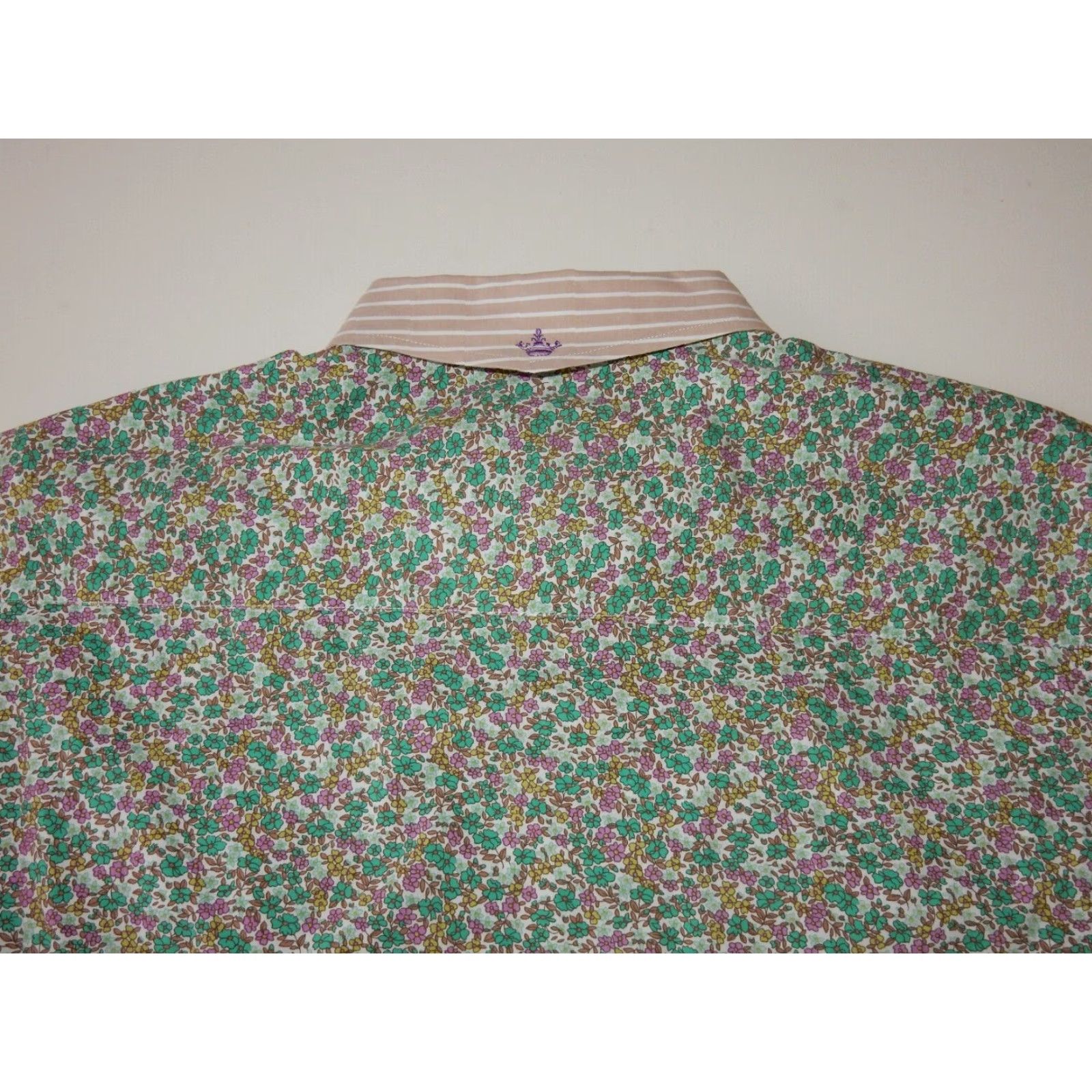English Laundry VINTAGE English Laundry Men's Shirt Long Sleeve Floral Cotton Size Large Green Size US L / EU 52-54 / 3 - 5 Thumbnail