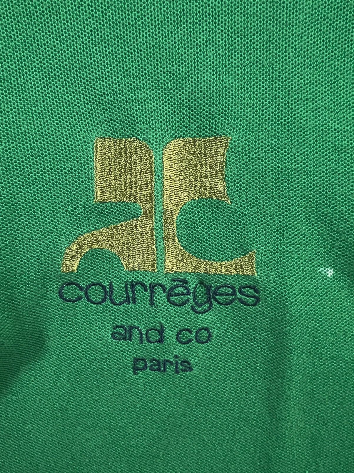 Courreges Homme&Co Green Collar Polo Vintage