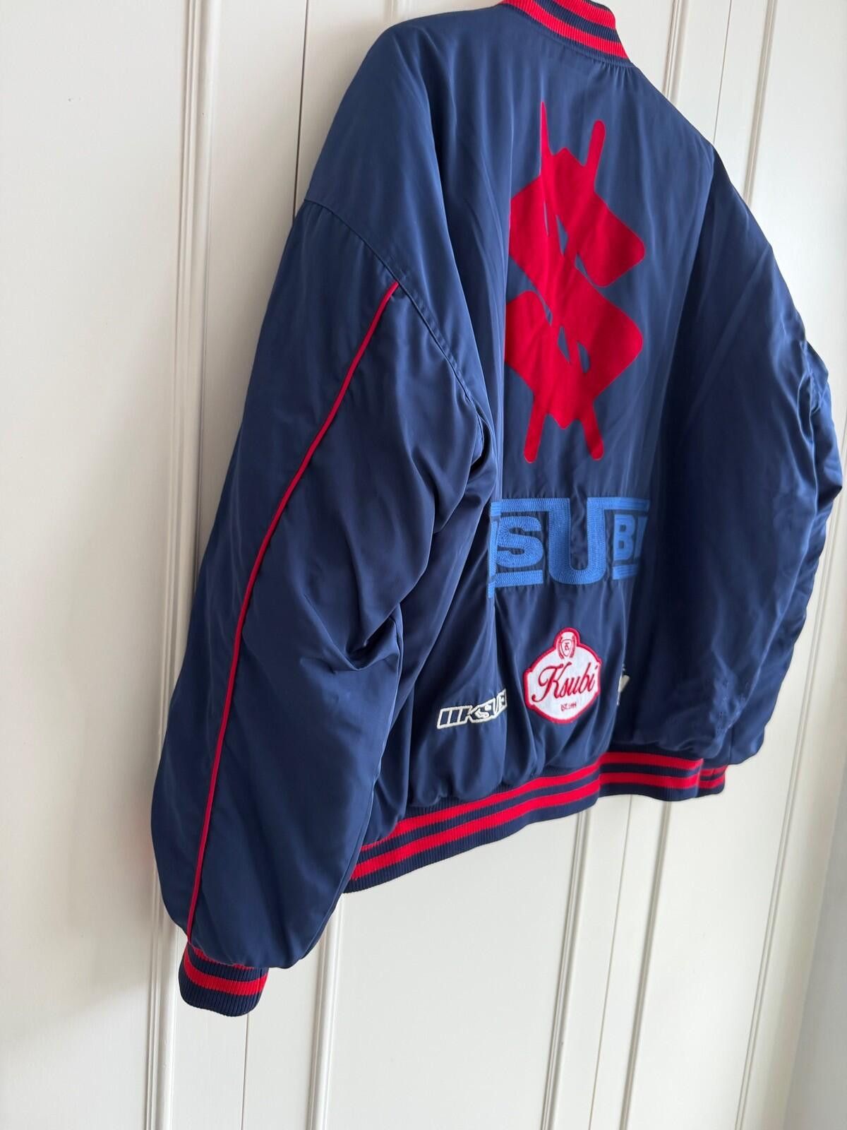 Ksubi new Ksubi ZOOM MA-1 BOMBER JACKET SATIN BLUE medium m top Size US M / EU 48-50 / 2 - 7 Thumbnail