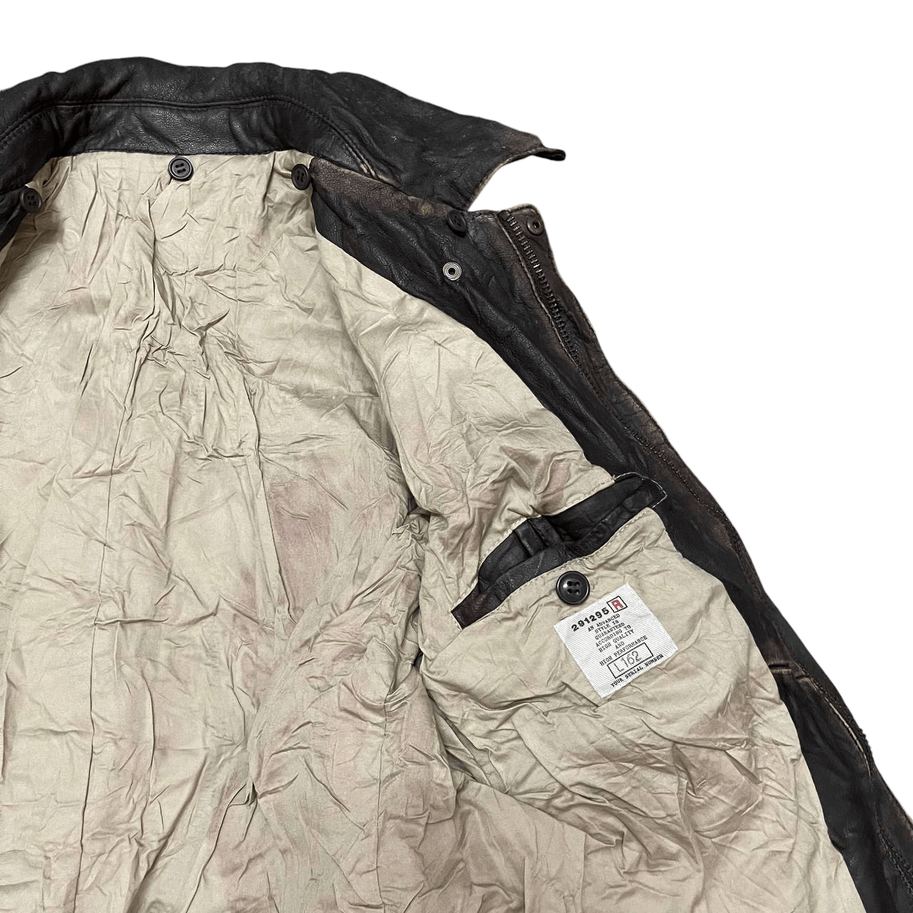 291295=Homme Vintage 291295 Homme Cowhide Military Couture Jacket Size US S / EU 44-46 / 1 - 11 Thumbnail