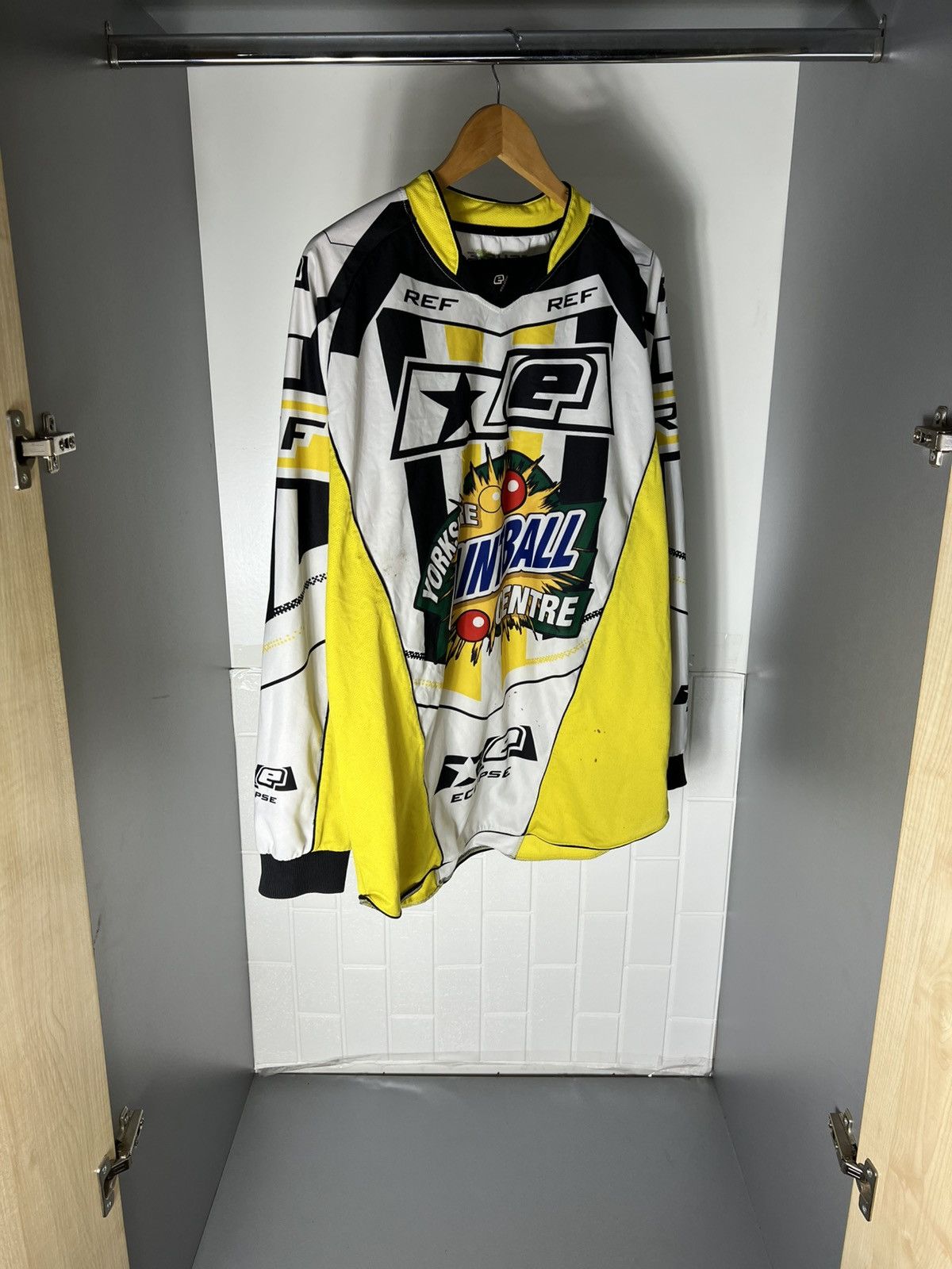 NASCAR VINTAGE ECLIPSE PLAYING MOTORCYCLE JERSEY RACING RETRO 90s Size US L / EU 52-54 / 3 - 5 Thumbnail