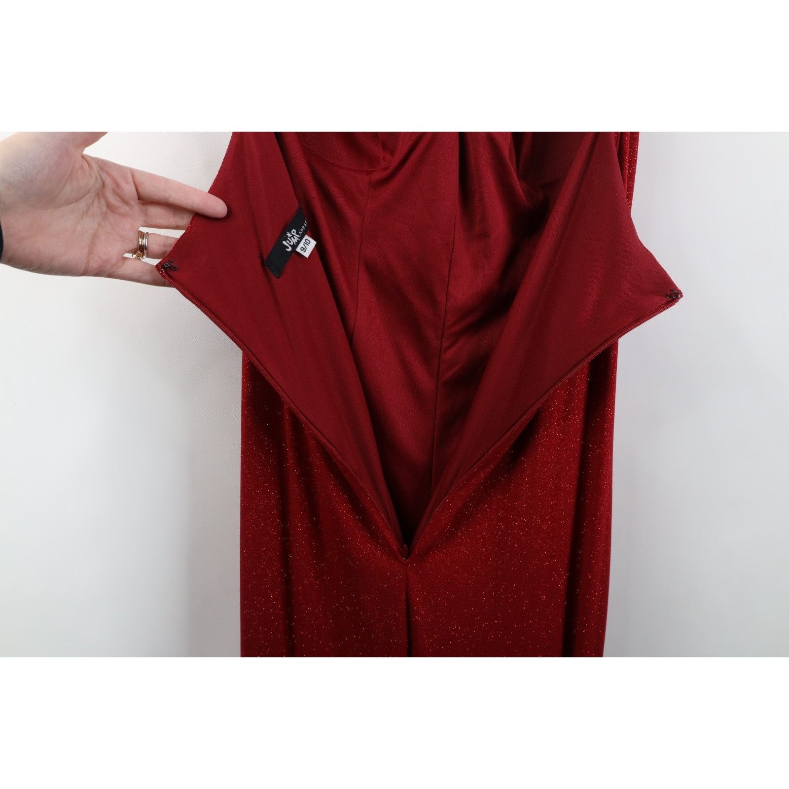 Vintage Vintage 90s Y2K Babydoll Diamond Glitter Formal Dress Size L / US 10 / IT 46 - 13 Thumbnail