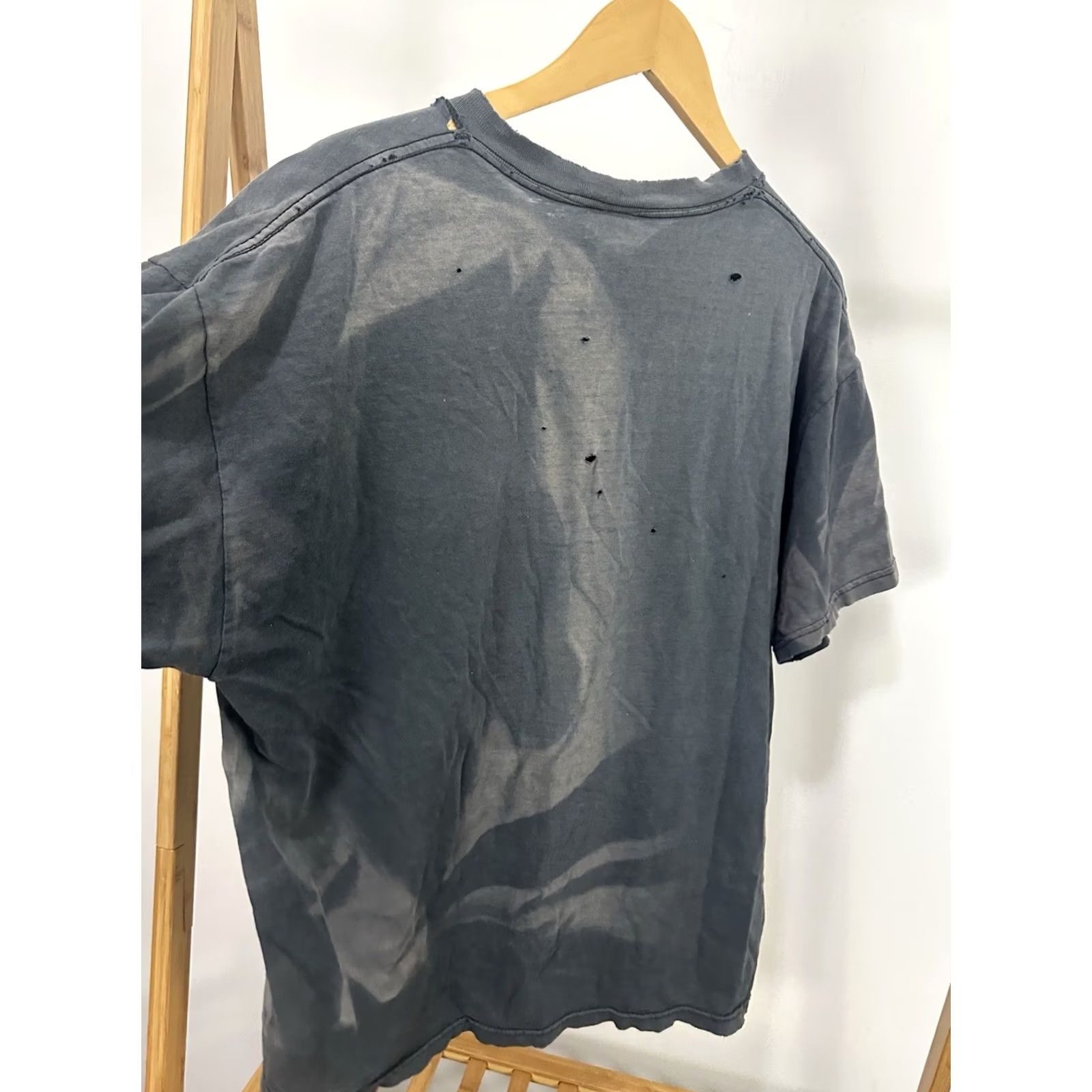 Delta VTG Manic Hispanic T-Shirt XL Black Band Punk Rock Mas Cerveza Rare Sun Faded Distressed Worn Mens XL Size US XL / EU 56 / 4 - 5 Thumbnail