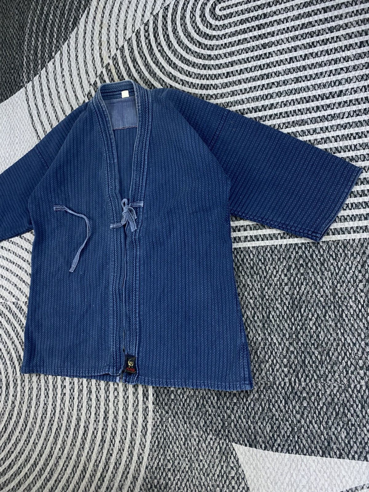 Japanese Brand Vtg Hakko Brand Indigo Blue Kimono Style Jacket Size US M / EU 48-50 / 2 - 4 Thumbnail
